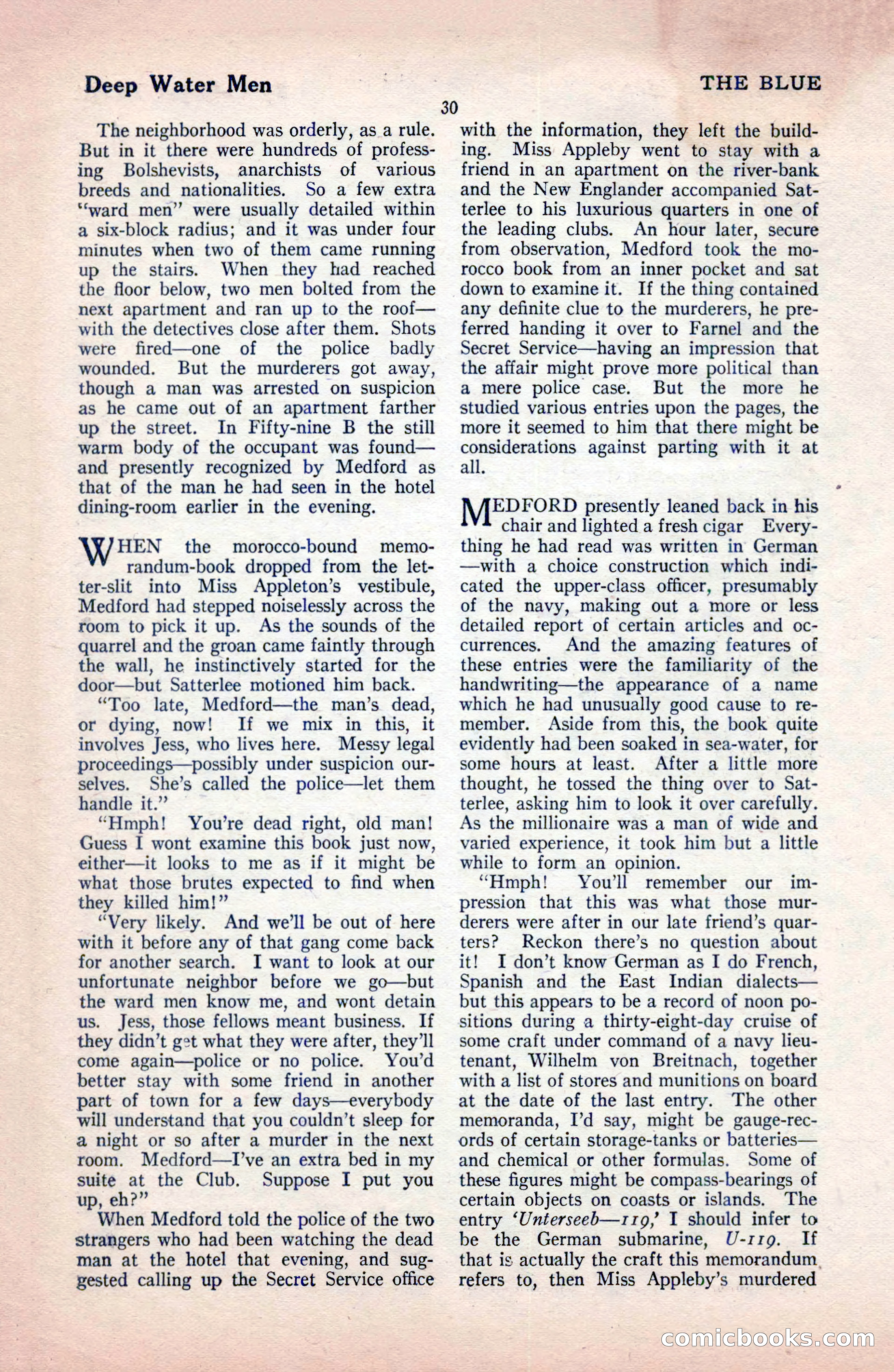 The Blue Book Magazine, December 1919 — page 36 of 216