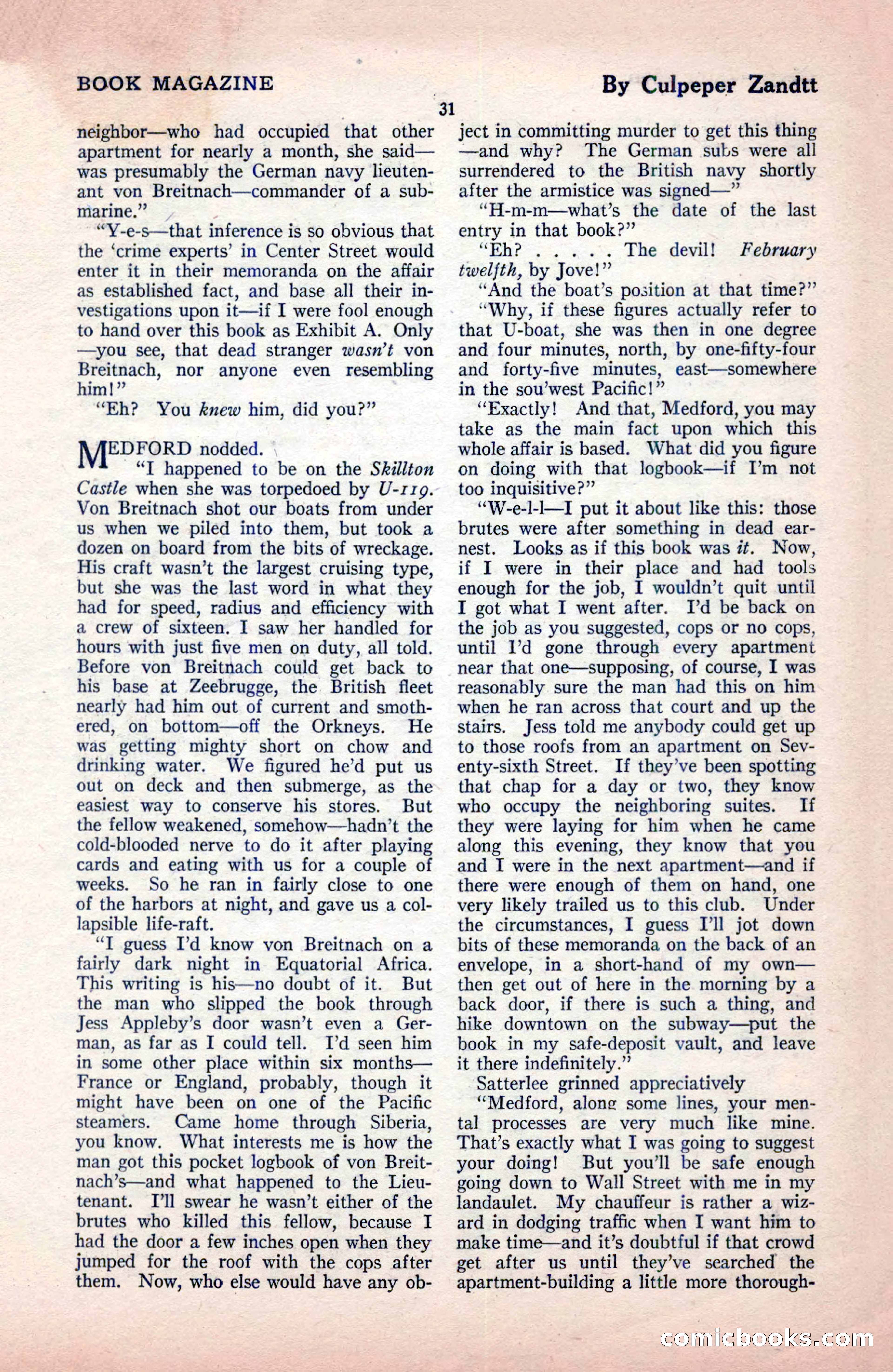 The Blue Book Magazine, December 1919 — page 37 of 216