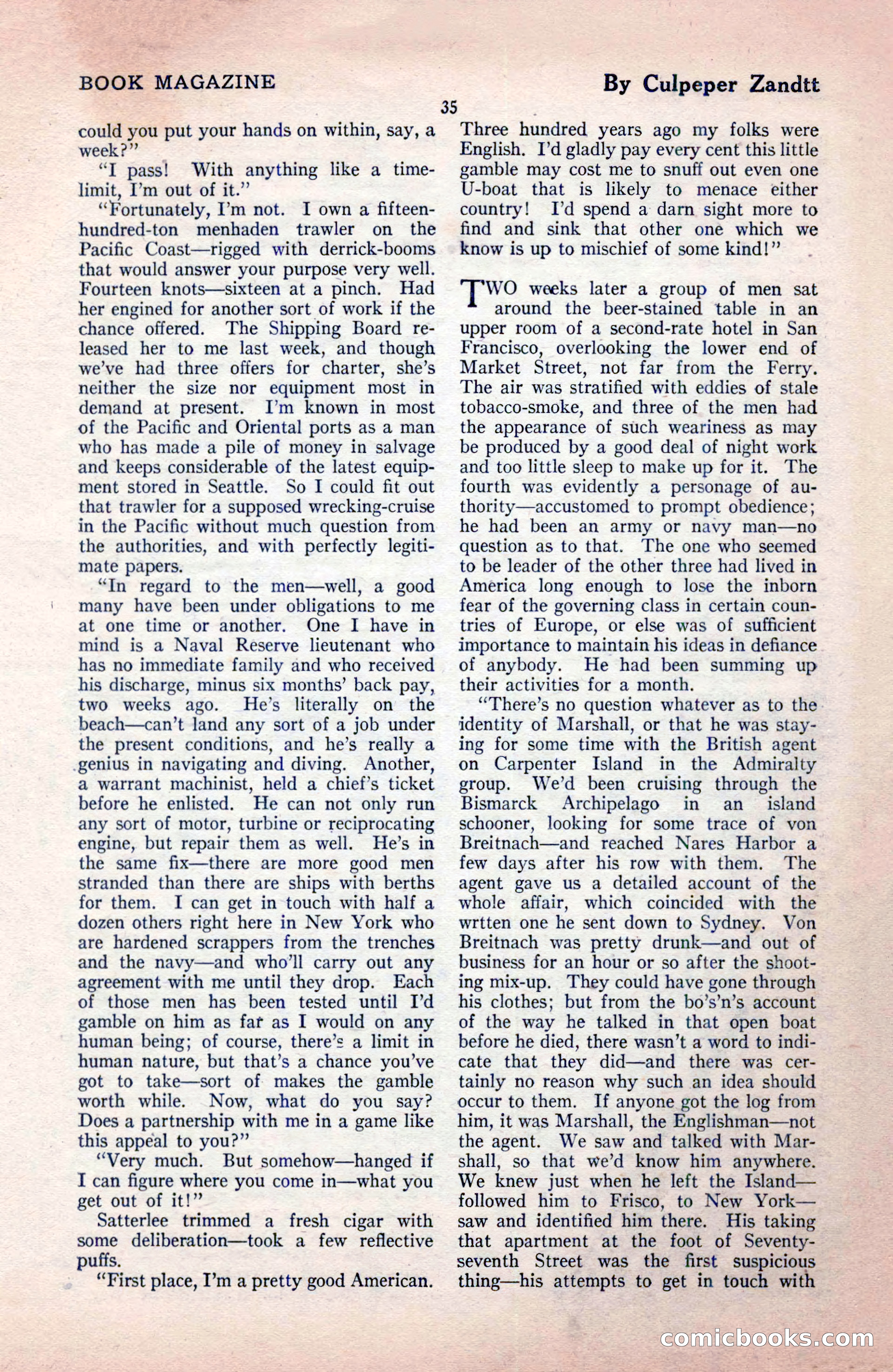 The Blue Book Magazine, December 1919 — page 41 of 216