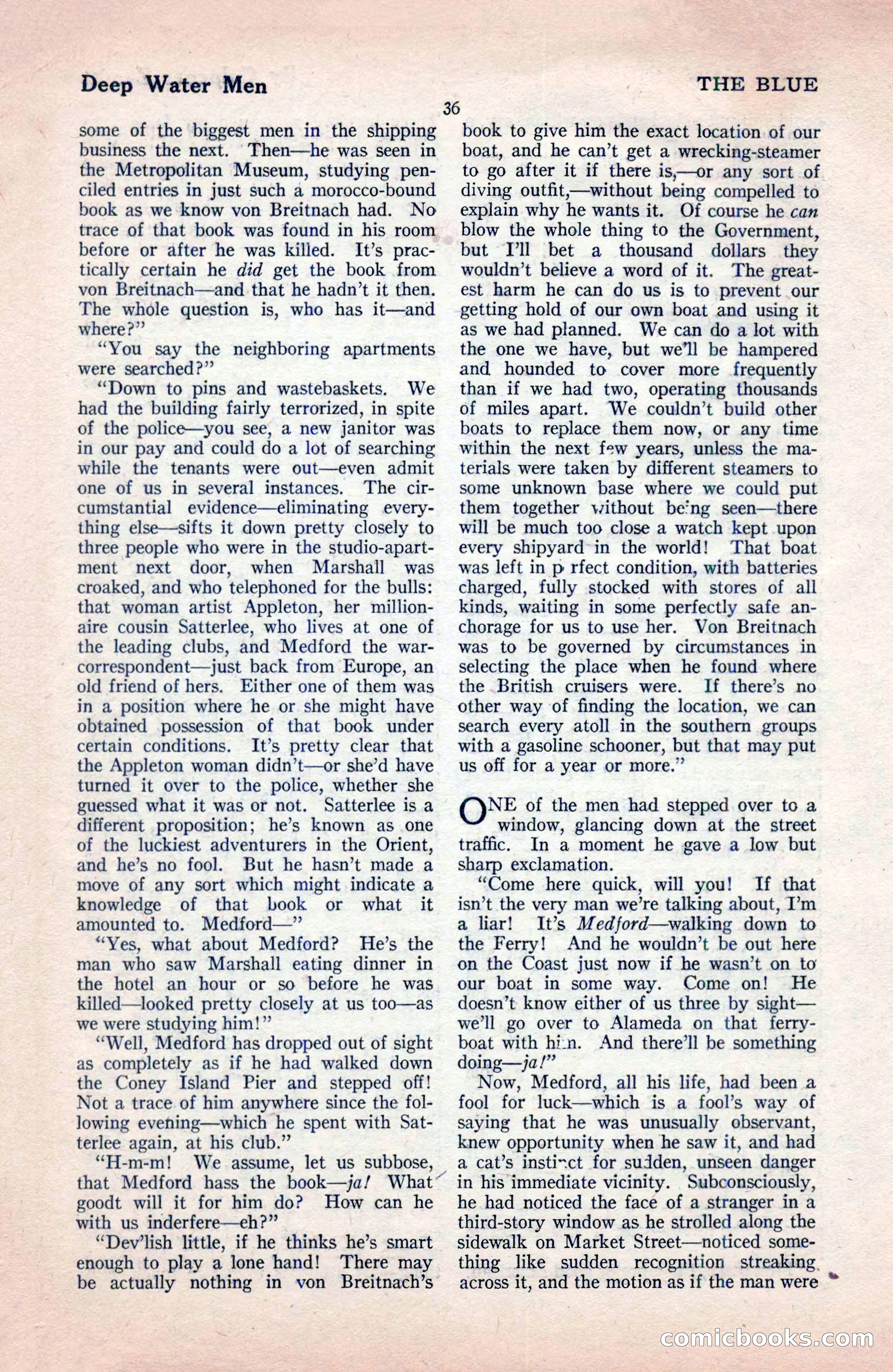 The Blue Book Magazine, December 1919 — page 42 of 216