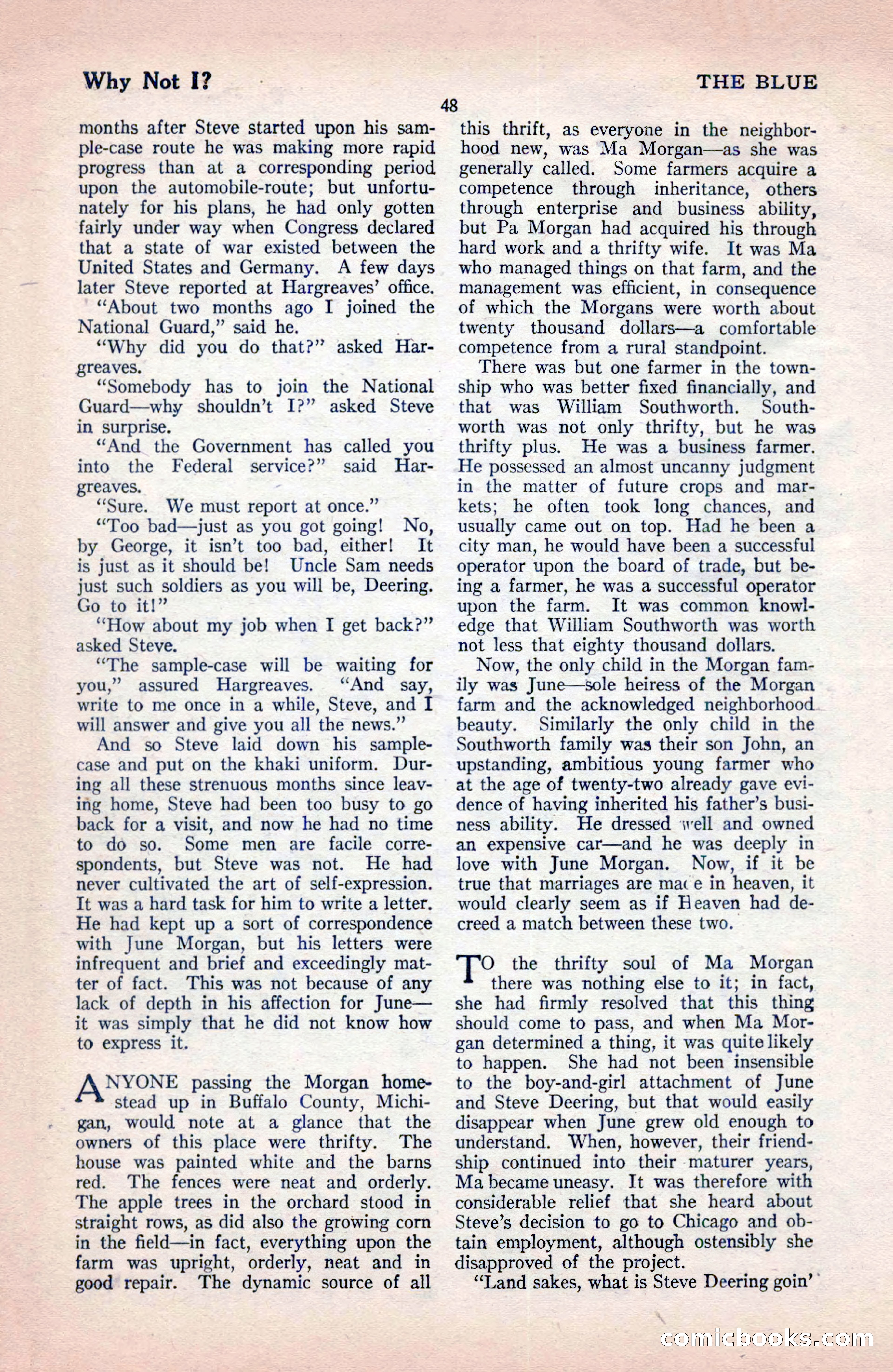 The Blue Book Magazine, December 1919 — page 54 of 216