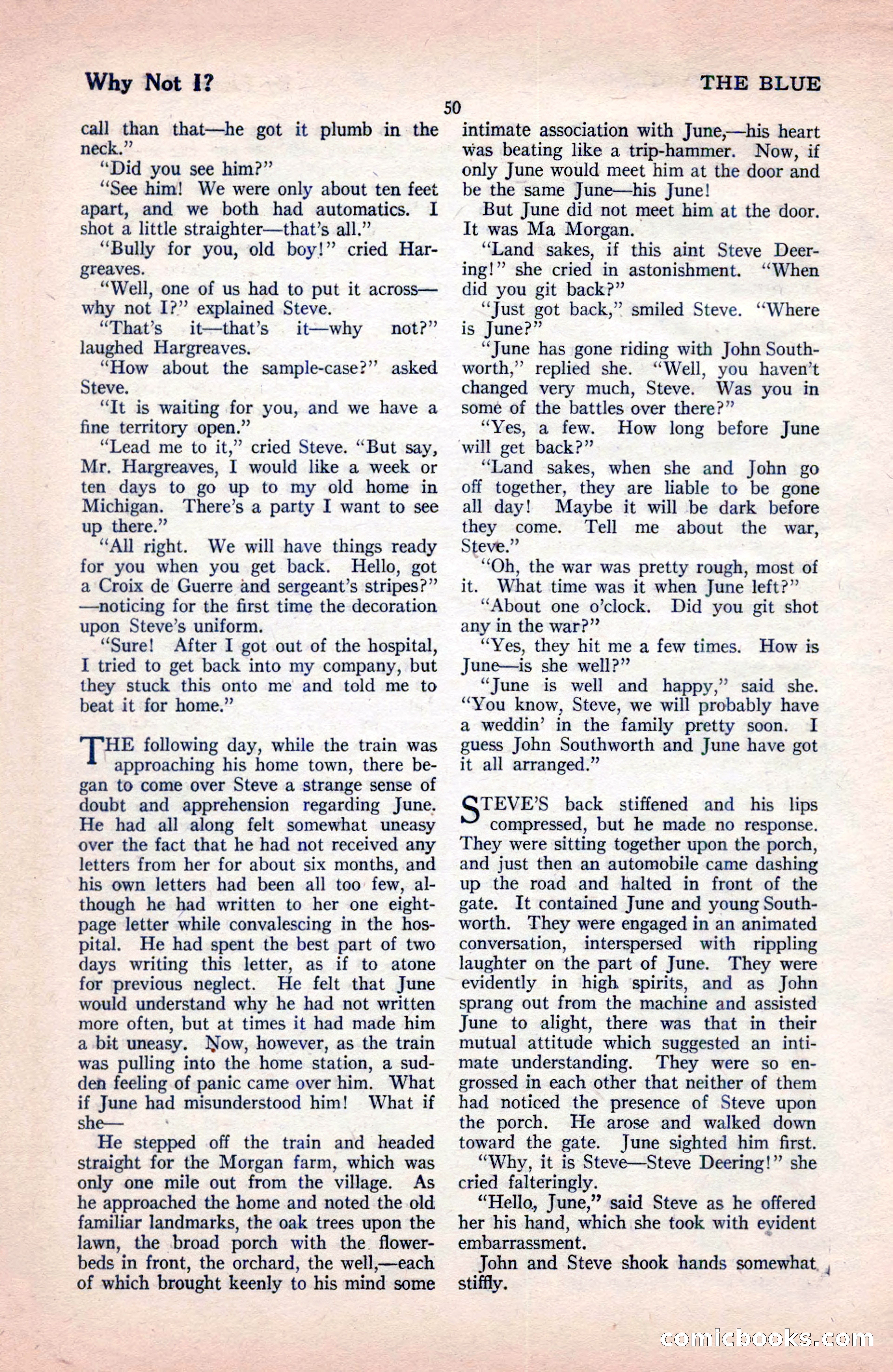 The Blue Book Magazine, December 1919 — page 56 of 216