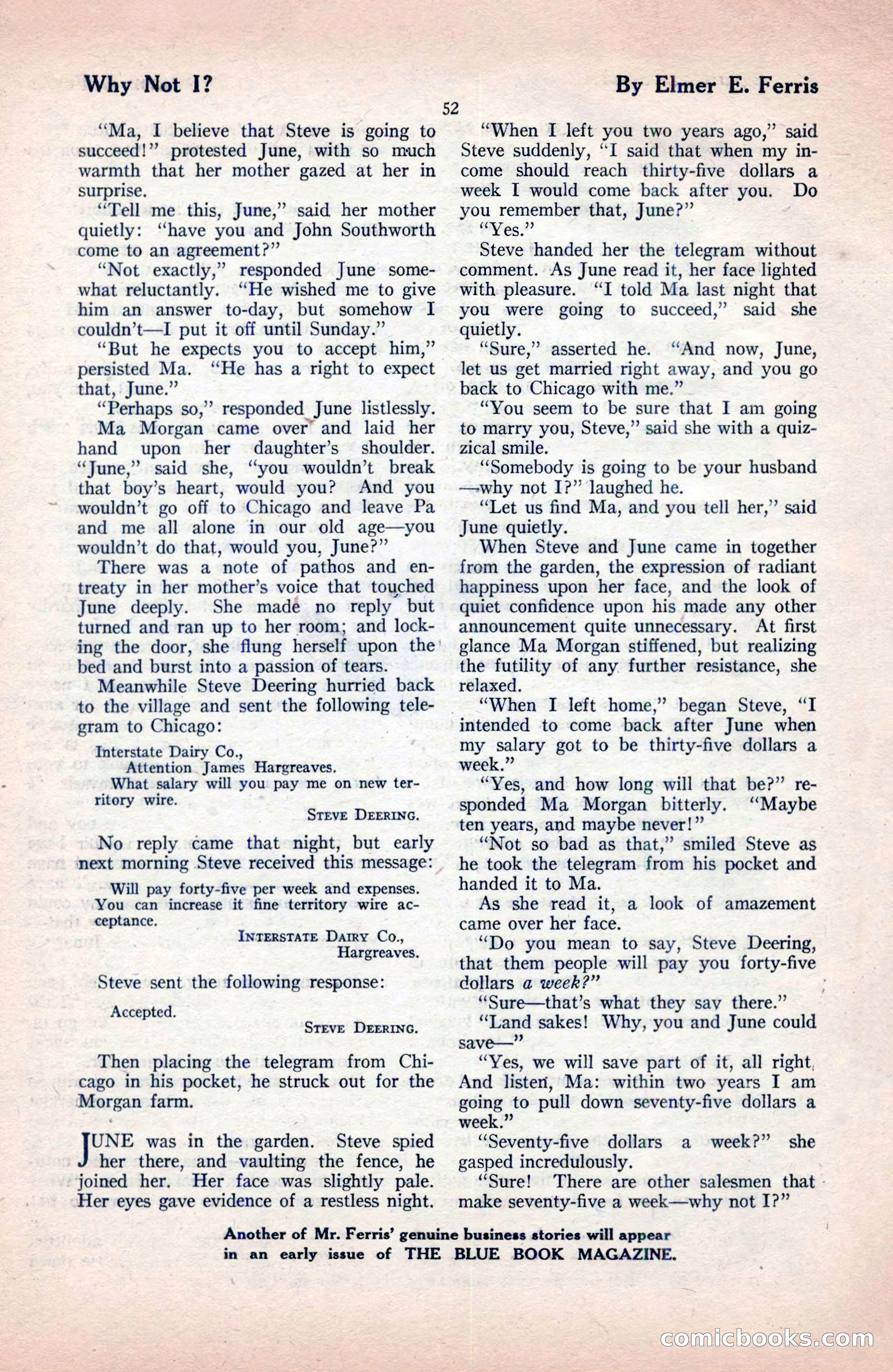 The Blue Book Magazine, December 1919 — page 58 of 216