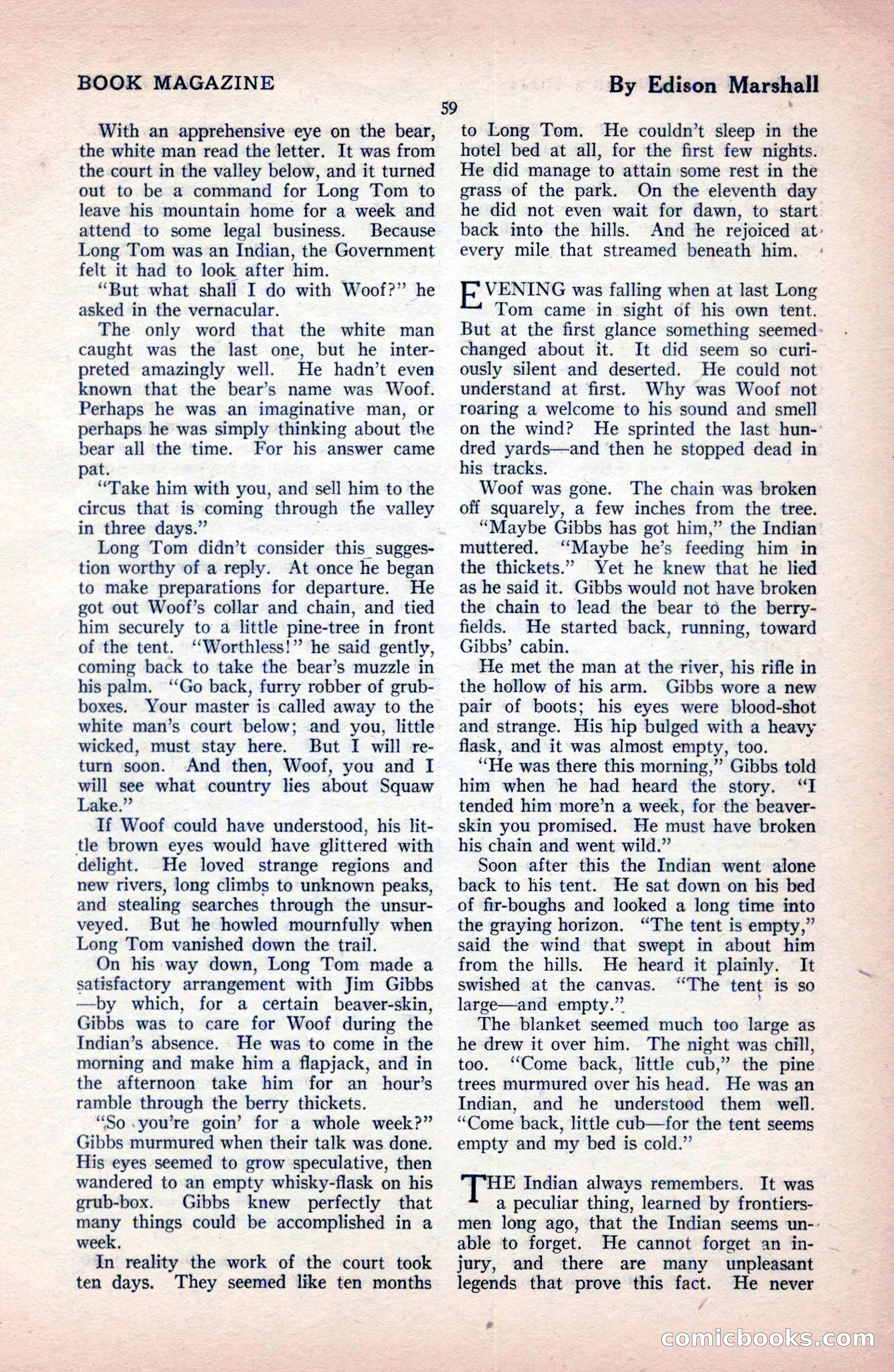 The Blue Book Magazine, December 1919 — page 65 of 216