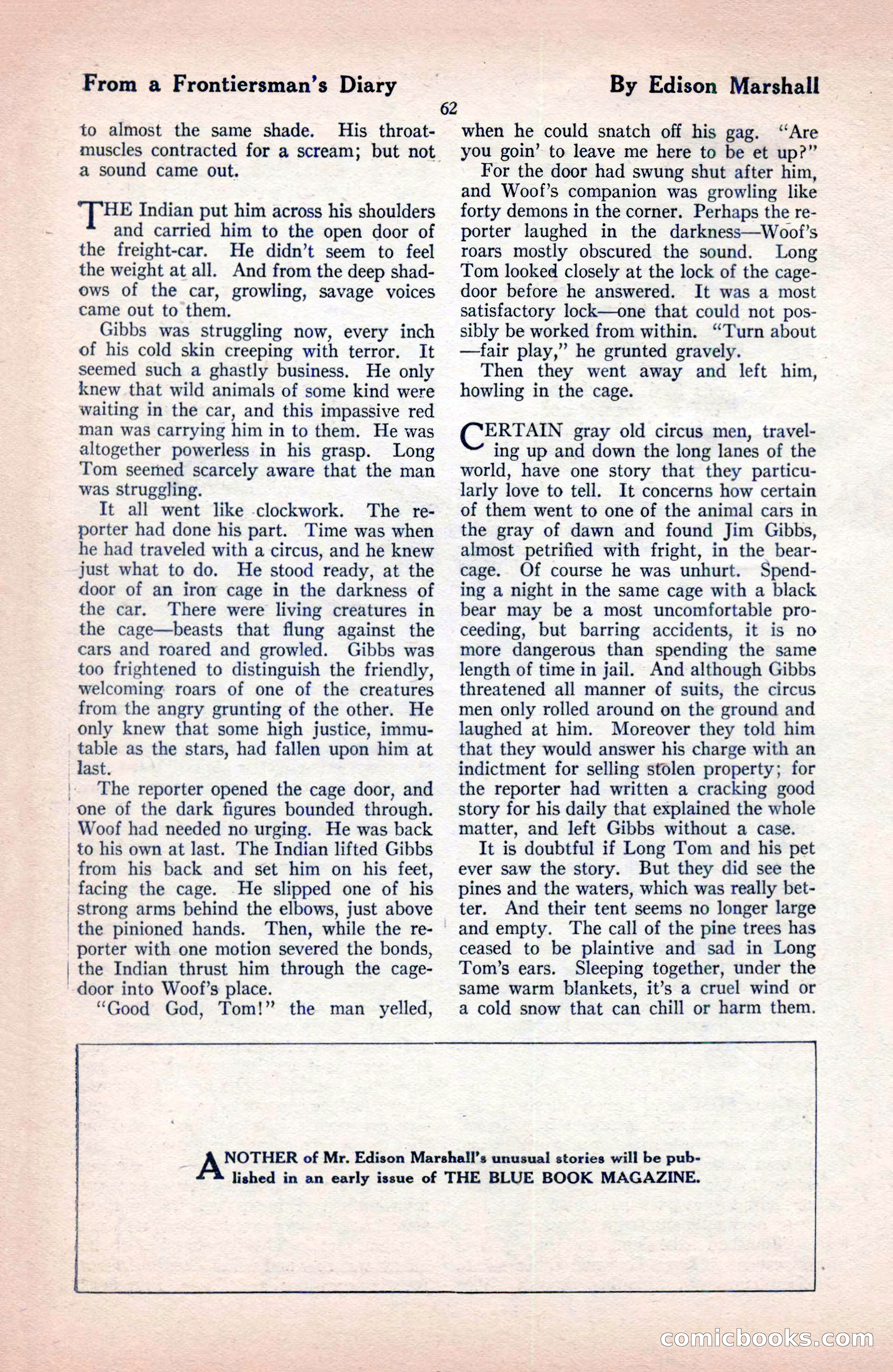The Blue Book Magazine, December 1919 — page 68 of 216