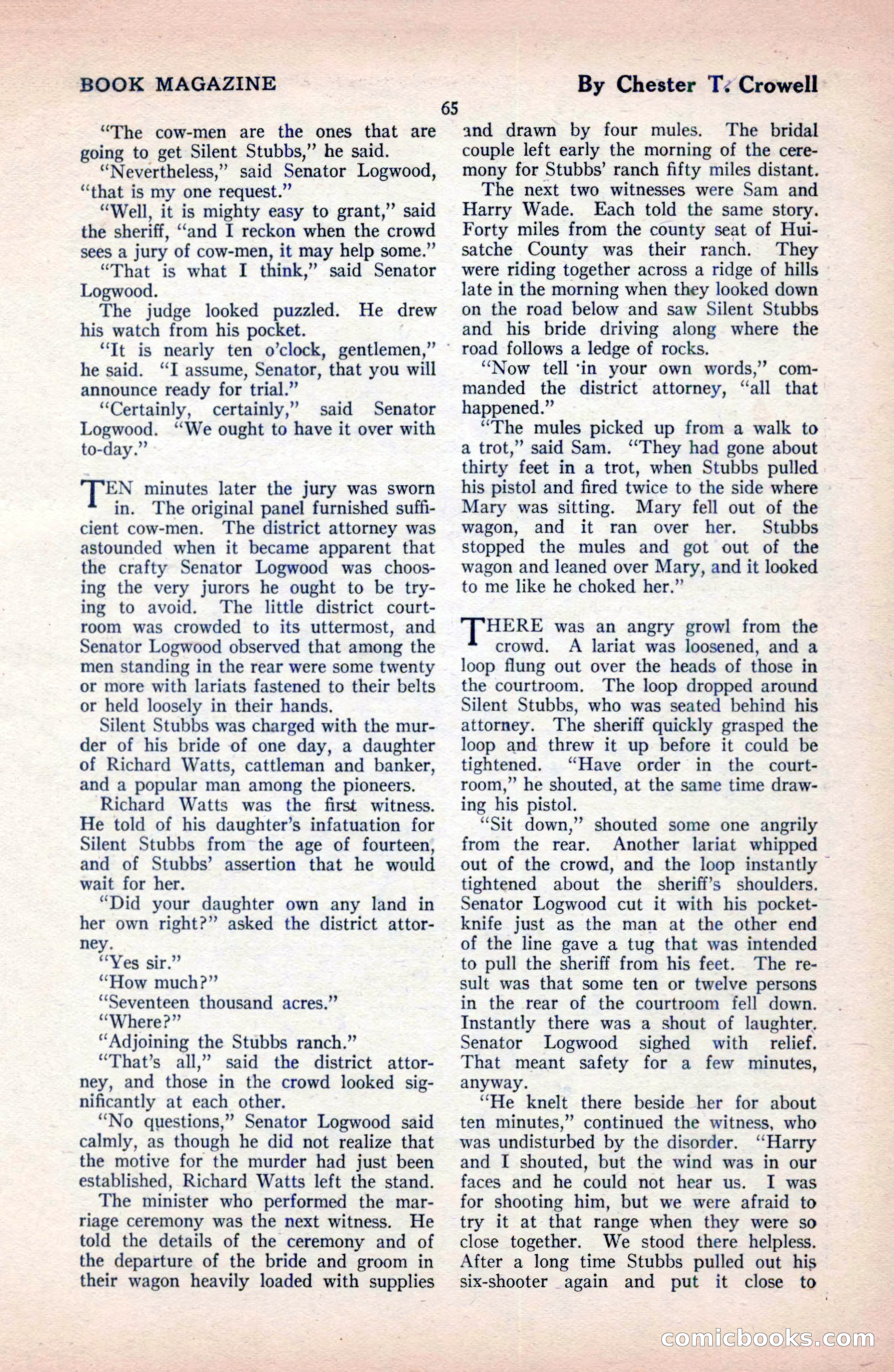 The Blue Book Magazine, December 1919 — page 71 of 216