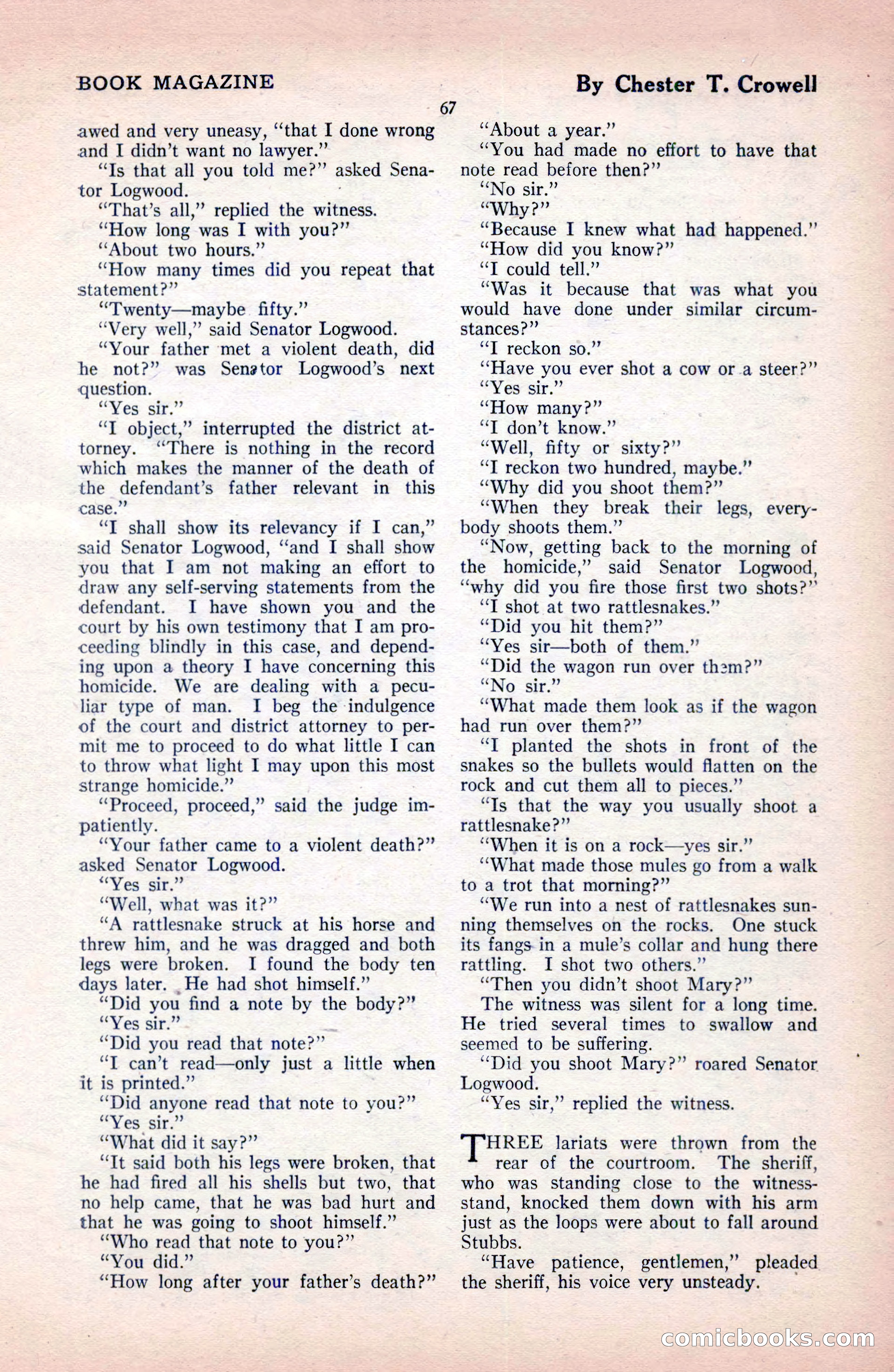 The Blue Book Magazine, December 1919 — page 73 of 216