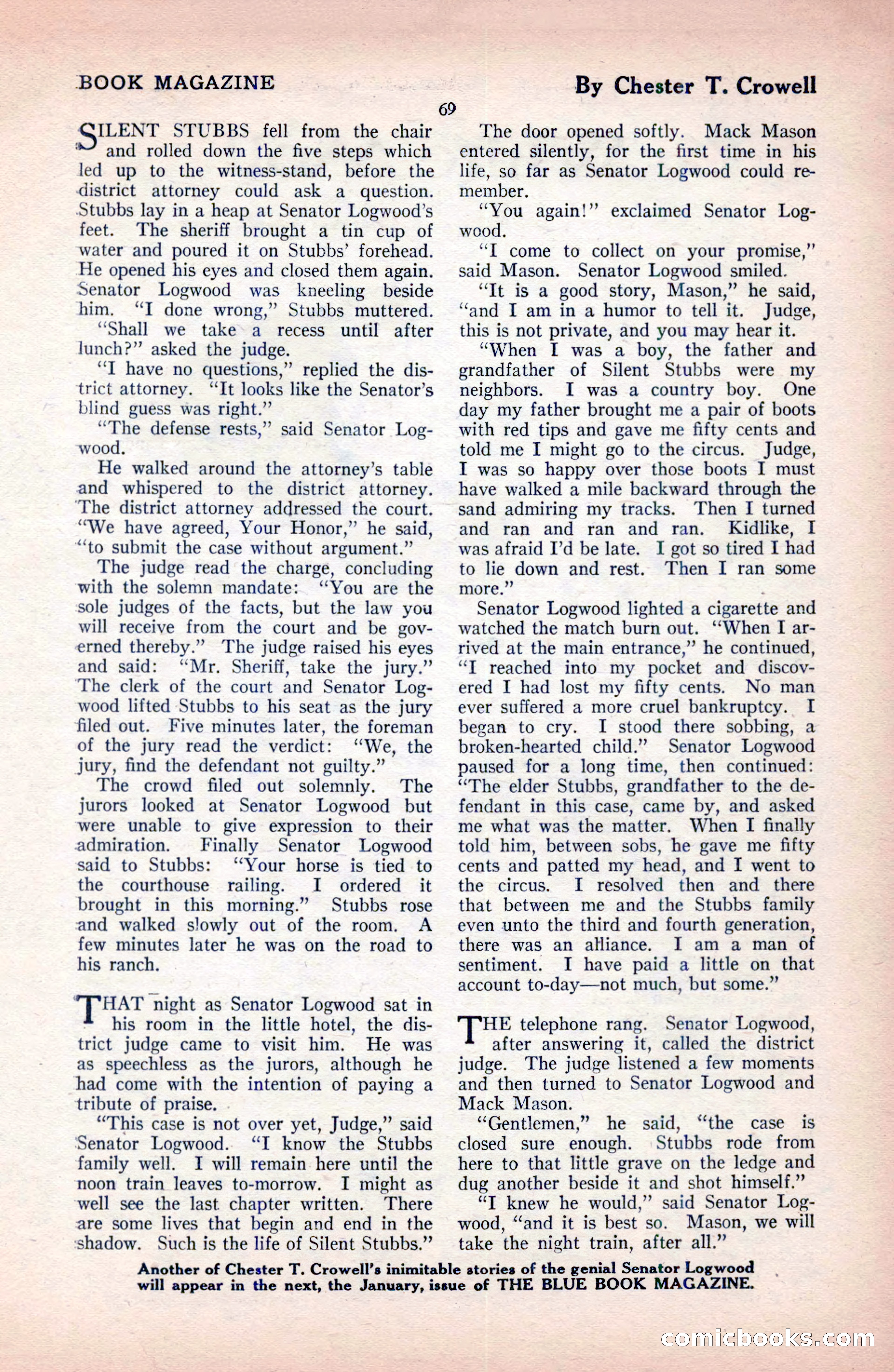 The Blue Book Magazine, December 1919 — page 75 of 216