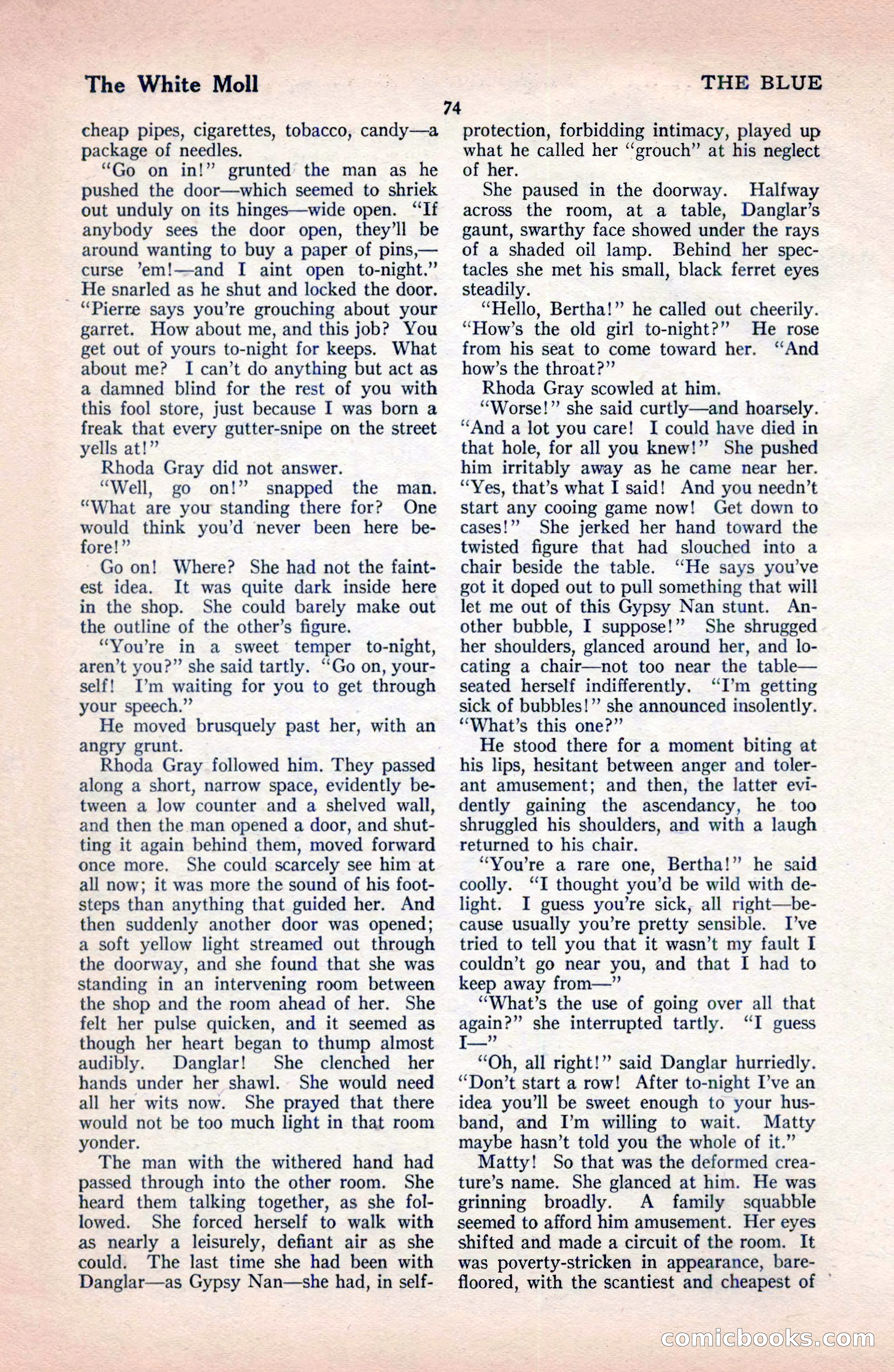The Blue Book Magazine, December 1919 — page 80 of 216