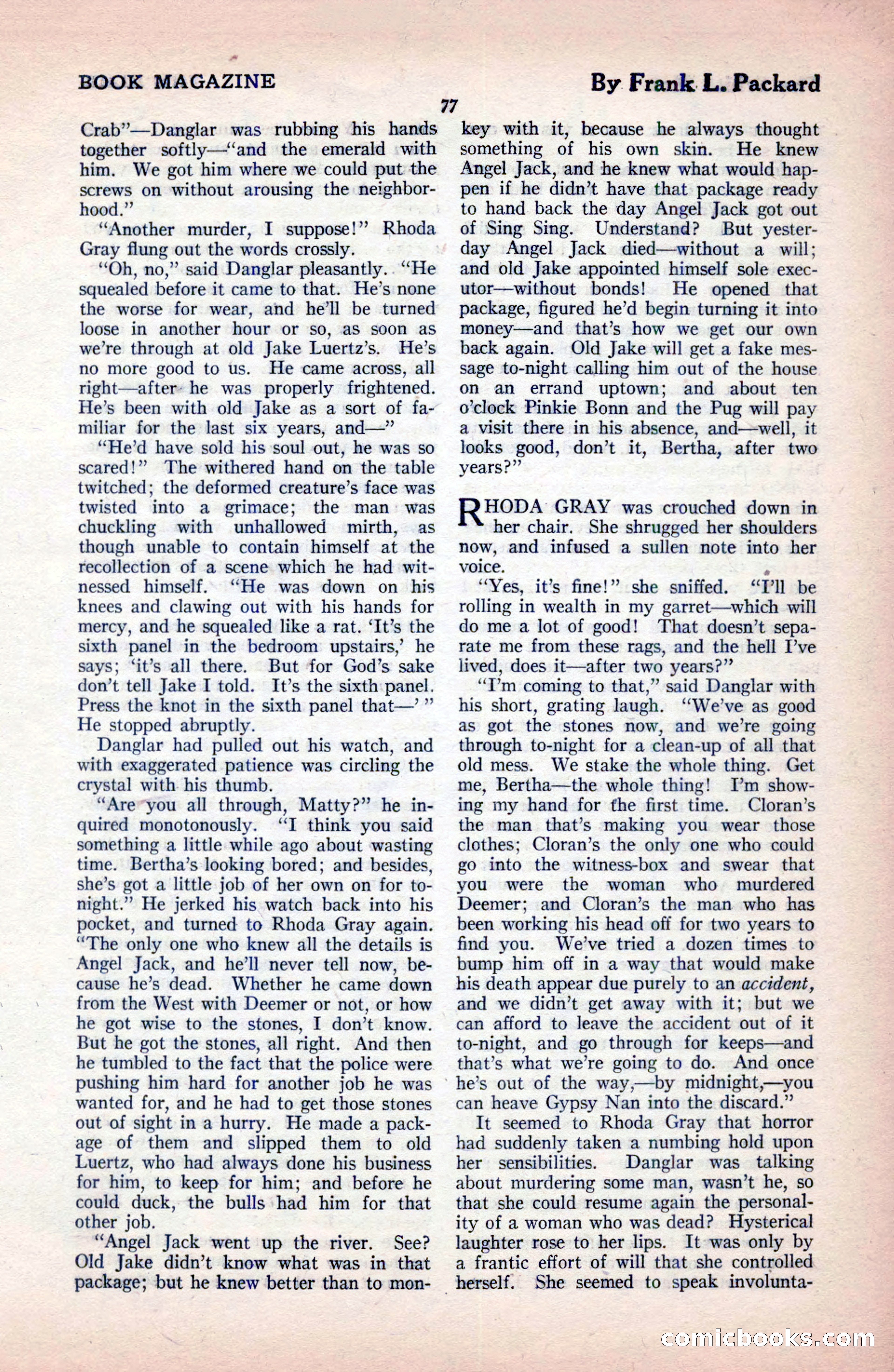 The Blue Book Magazine, December 1919 — page 83 of 216