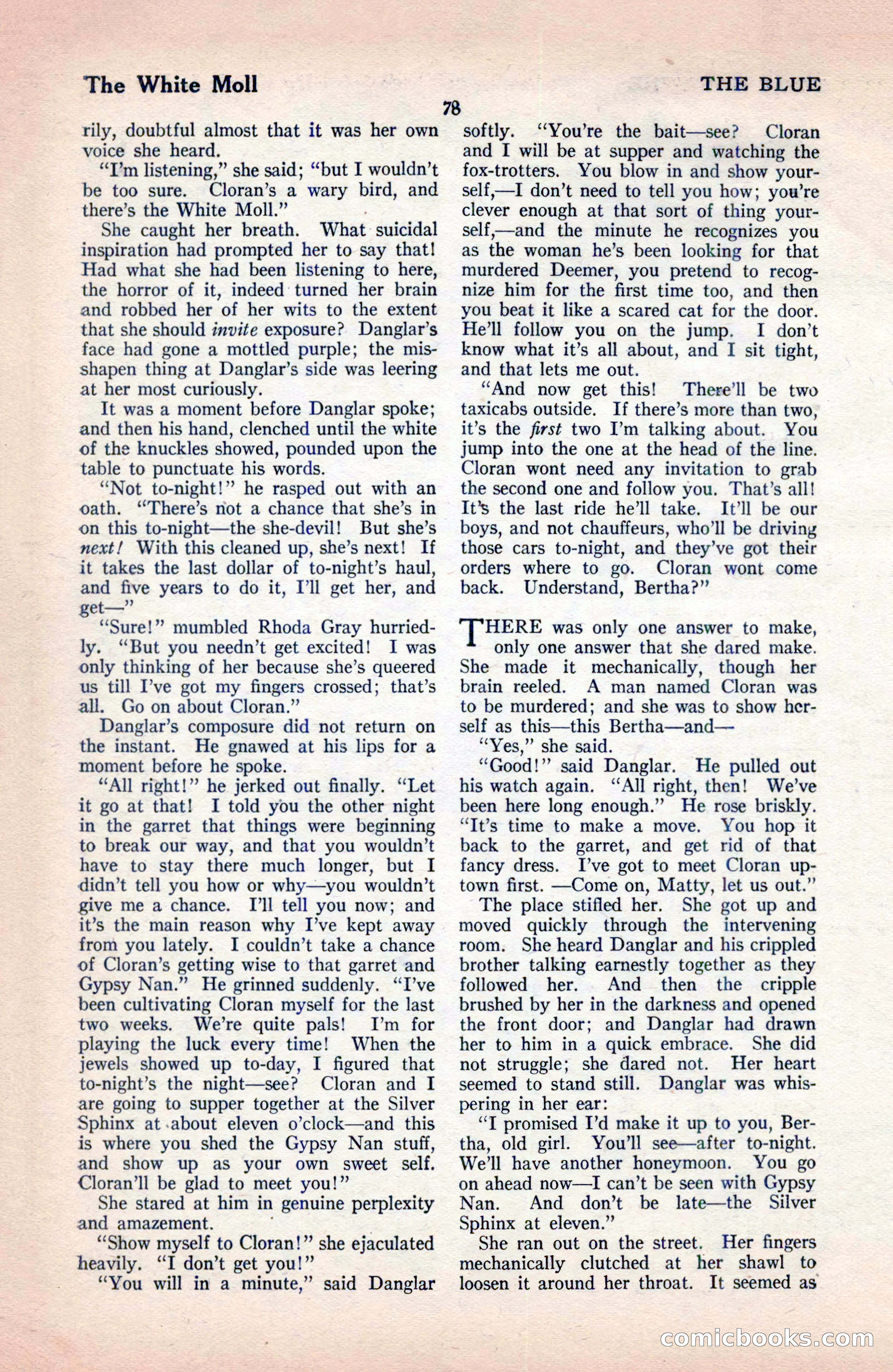 The Blue Book Magazine, December 1919 — page 84 of 216