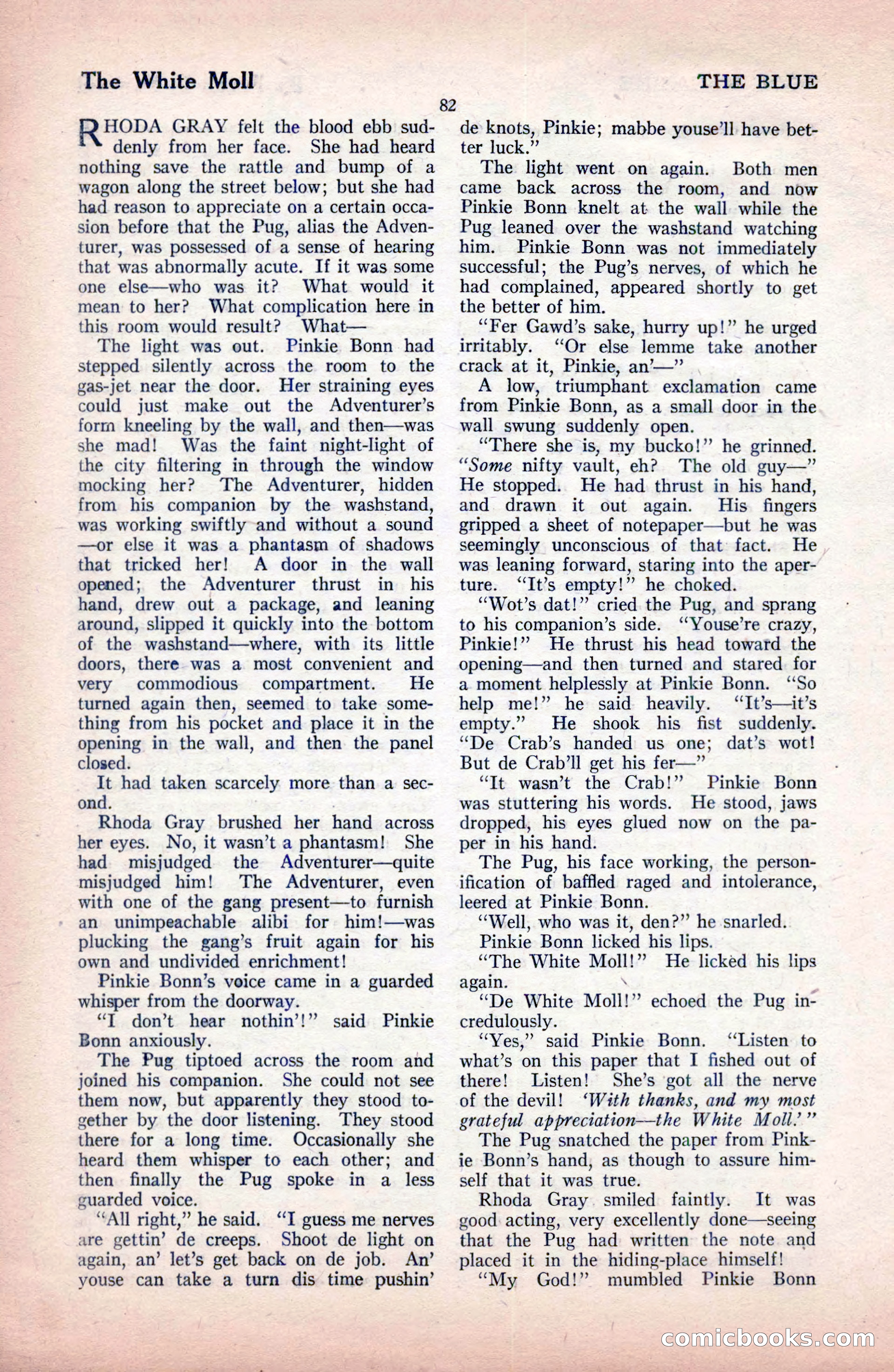 The Blue Book Magazine, December 1919 — page 88 of 216