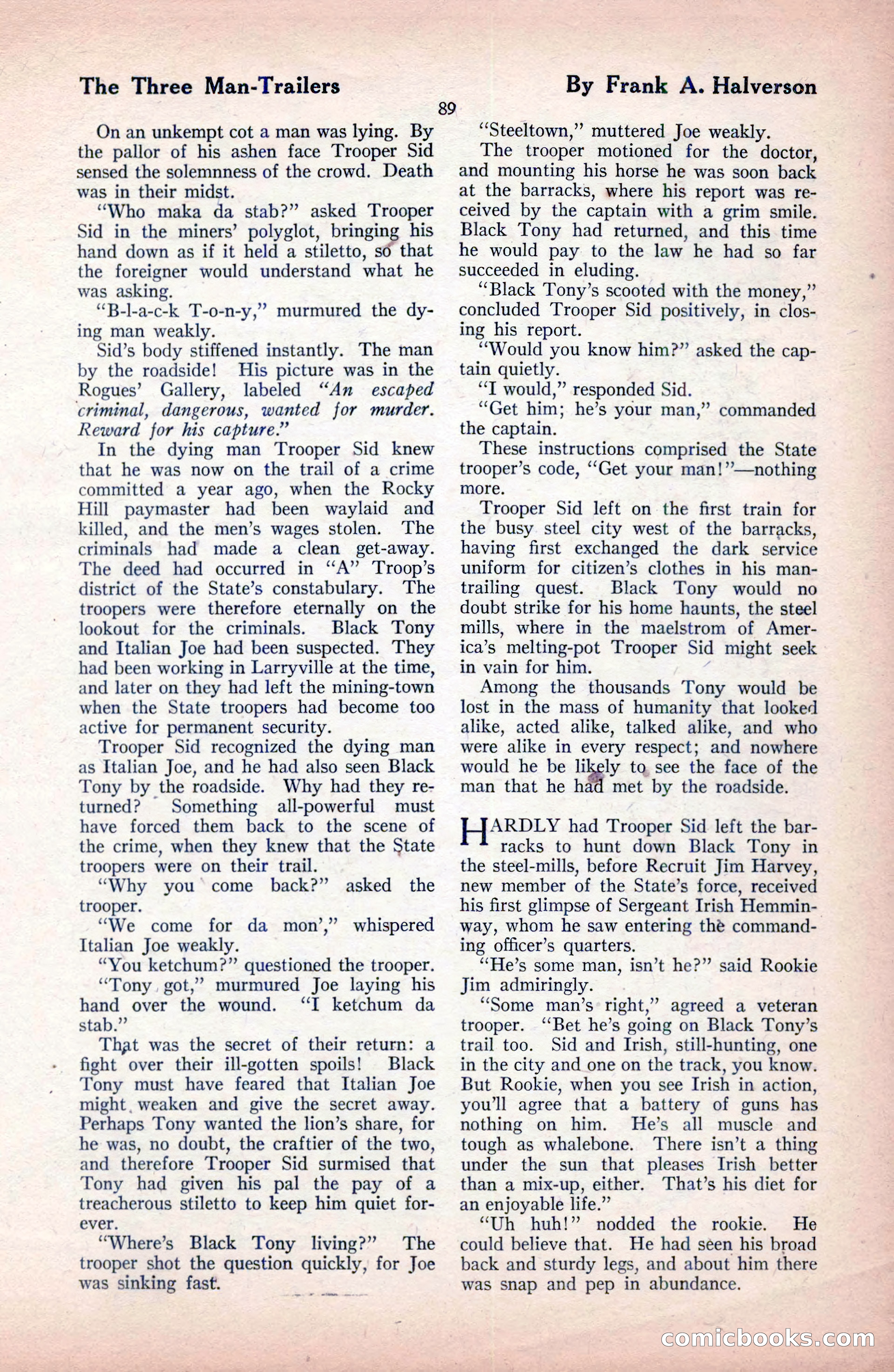 The Blue Book Magazine, December 1919 — page 95 of 216