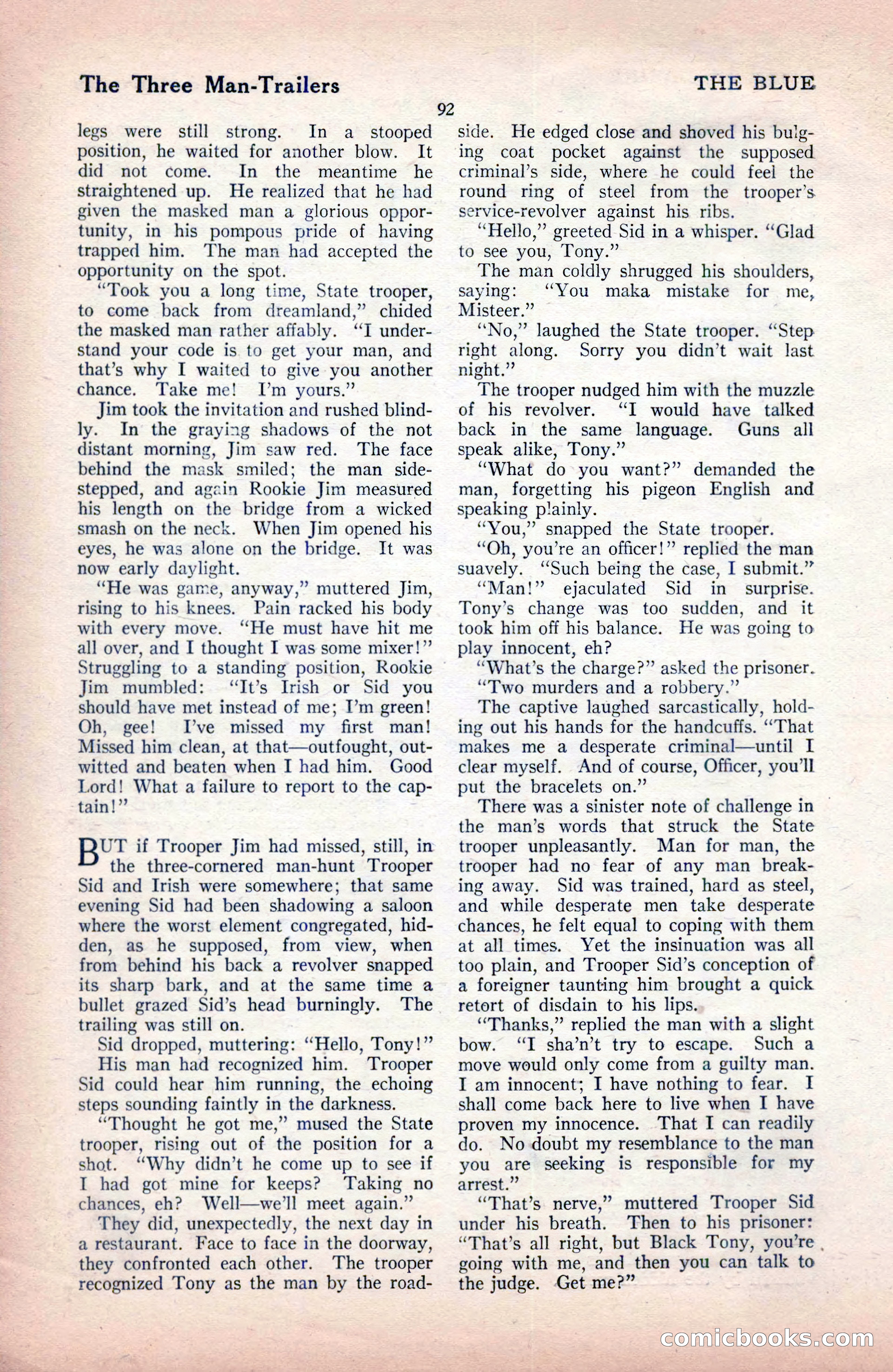 The Blue Book Magazine, December 1919 — page 98 of 216
