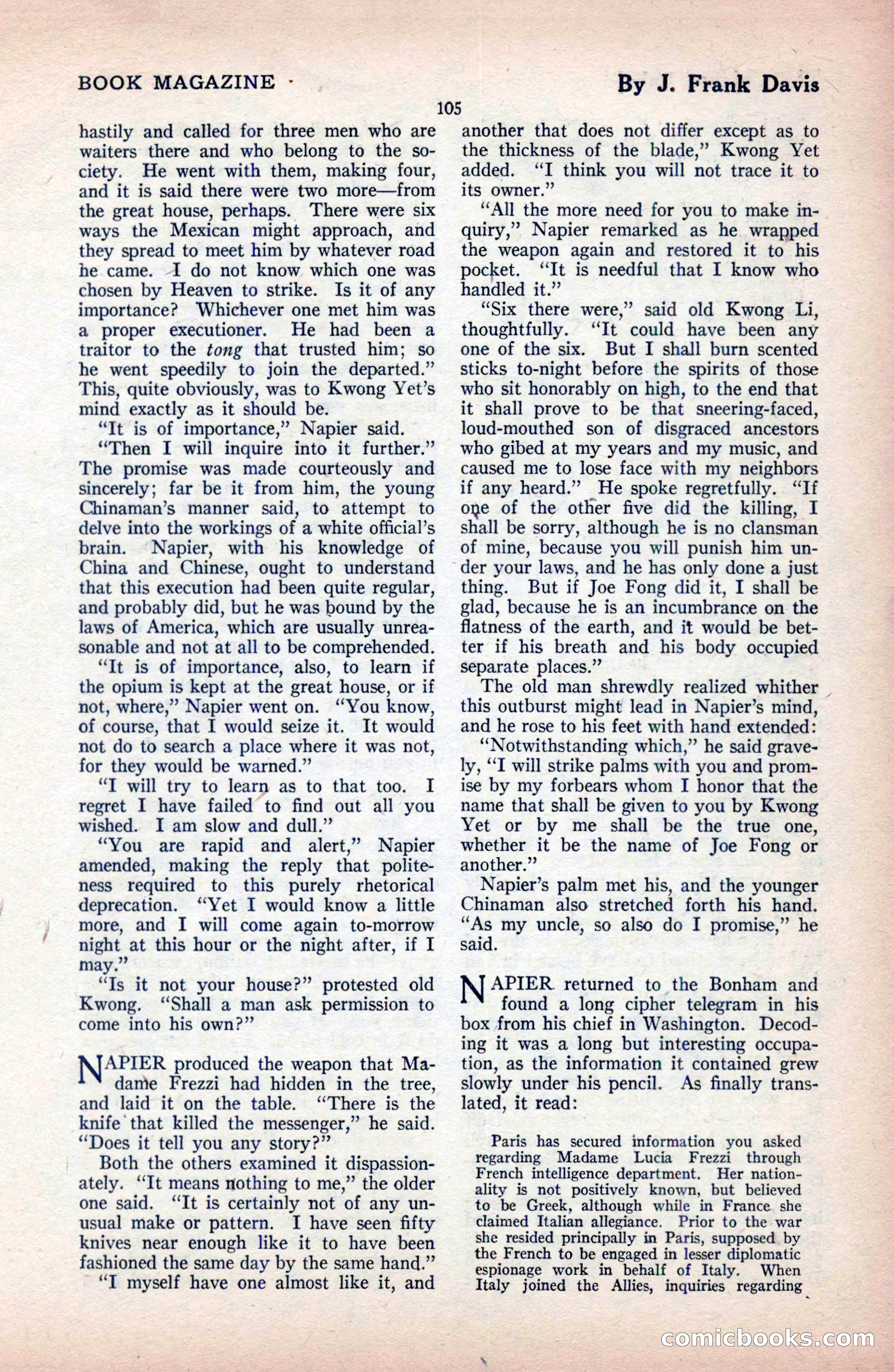 The Blue Book Magazine, December 1919 — page 111 of 216