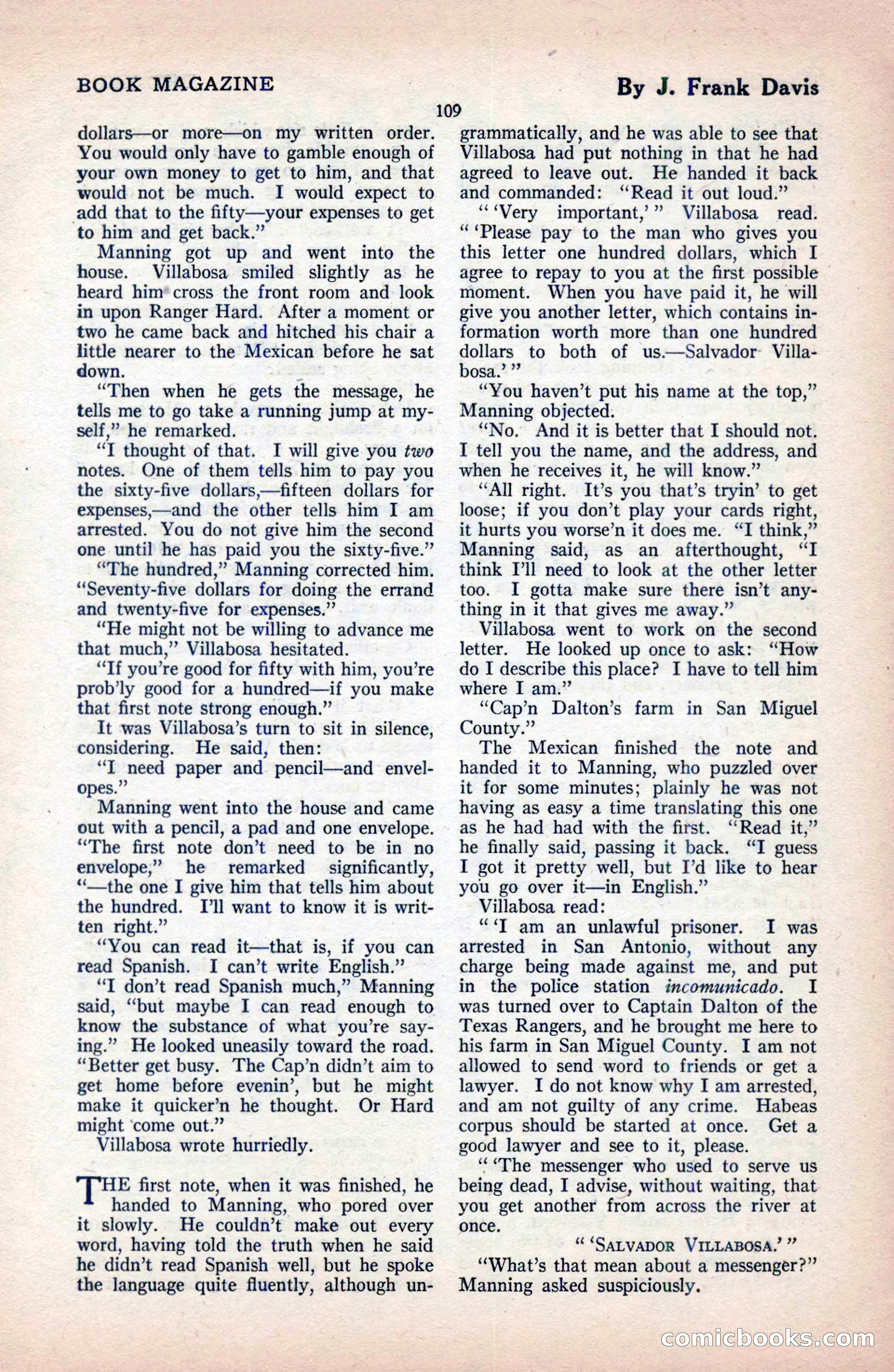 The Blue Book Magazine, December 1919 — page 115 of 216