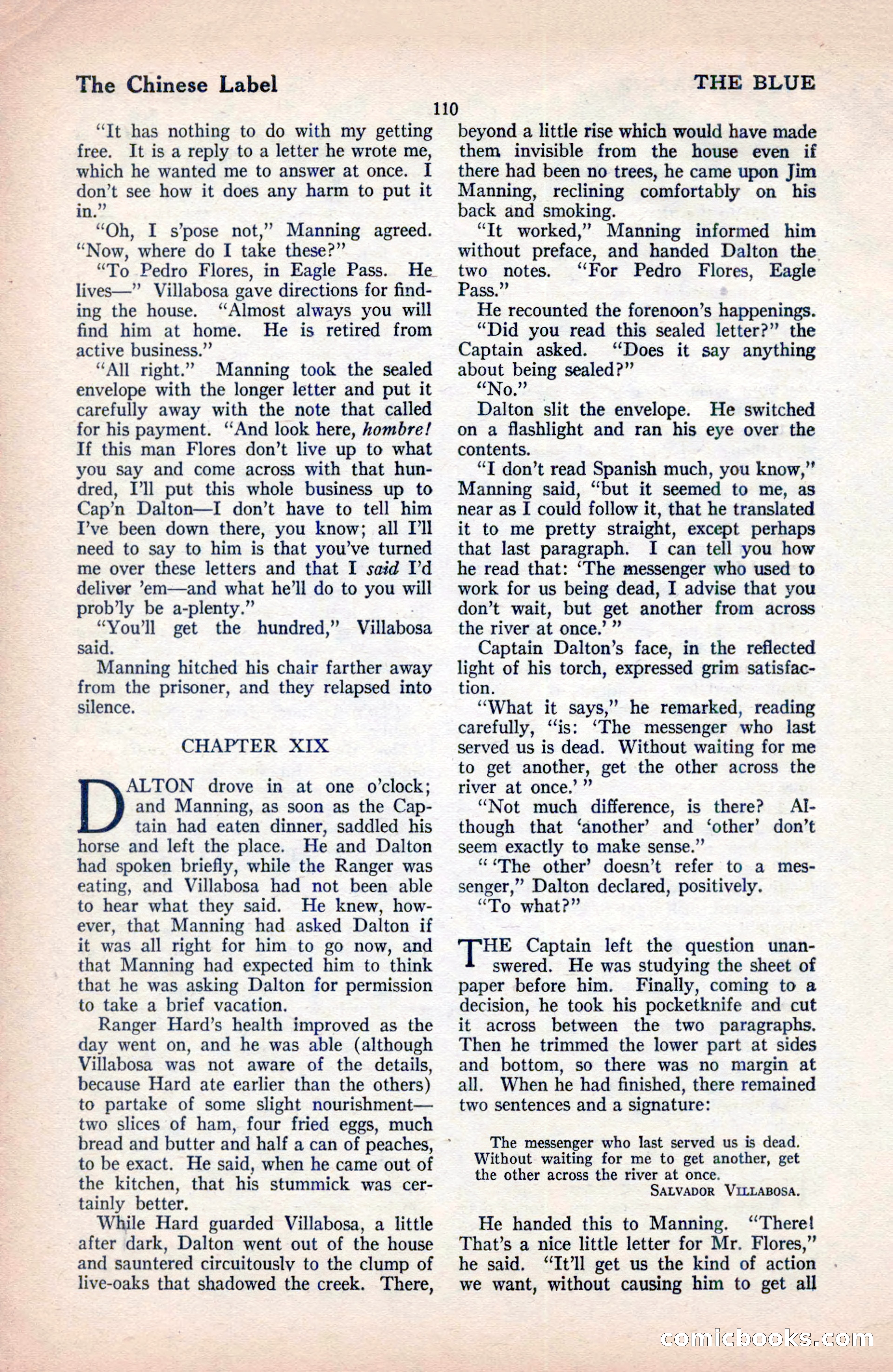 The Blue Book Magazine, December 1919 — page 116 of 216