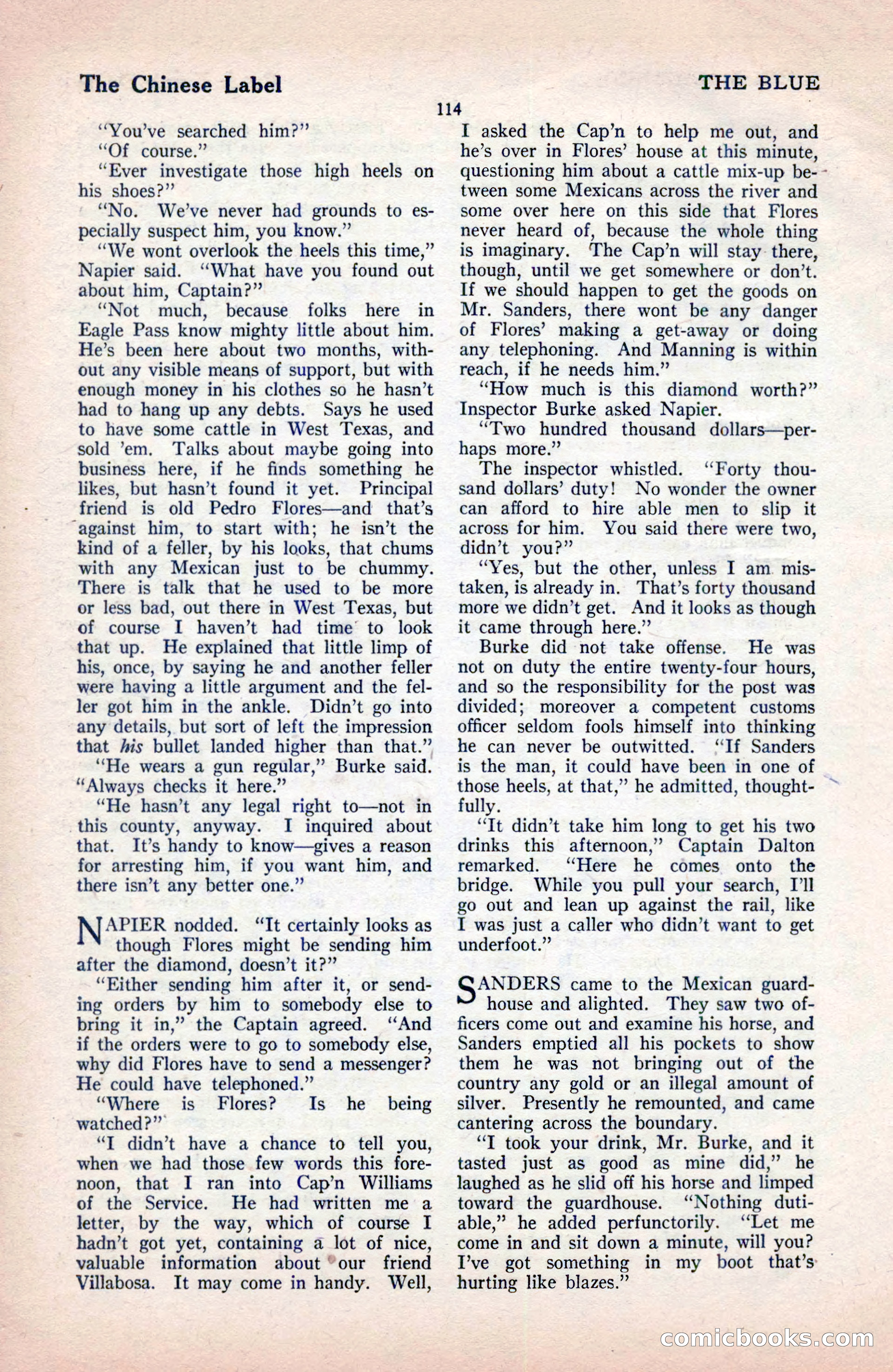 The Blue Book Magazine, December 1919 — page 120 of 216