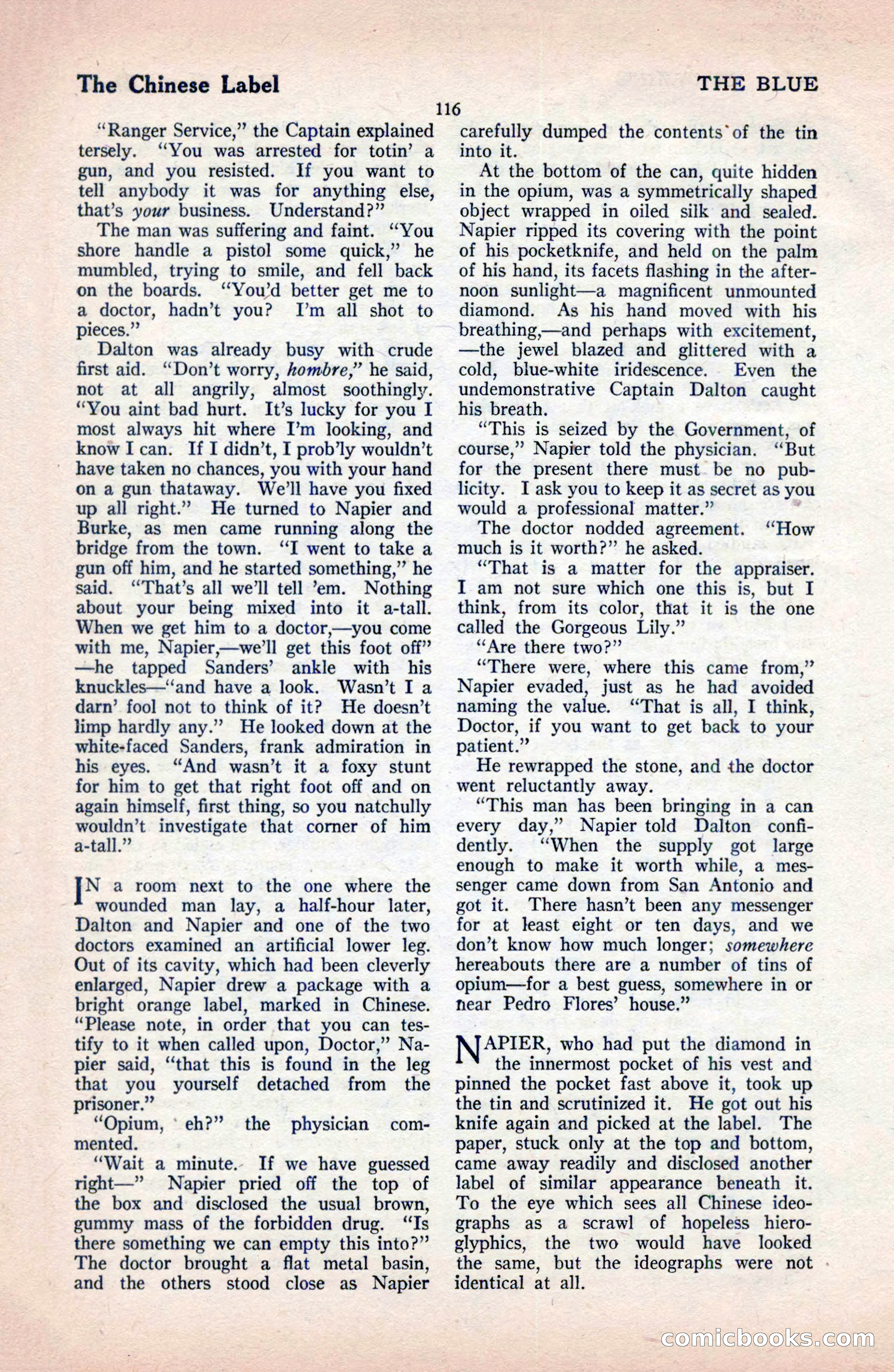 The Blue Book Magazine, December 1919 — page 122 of 216