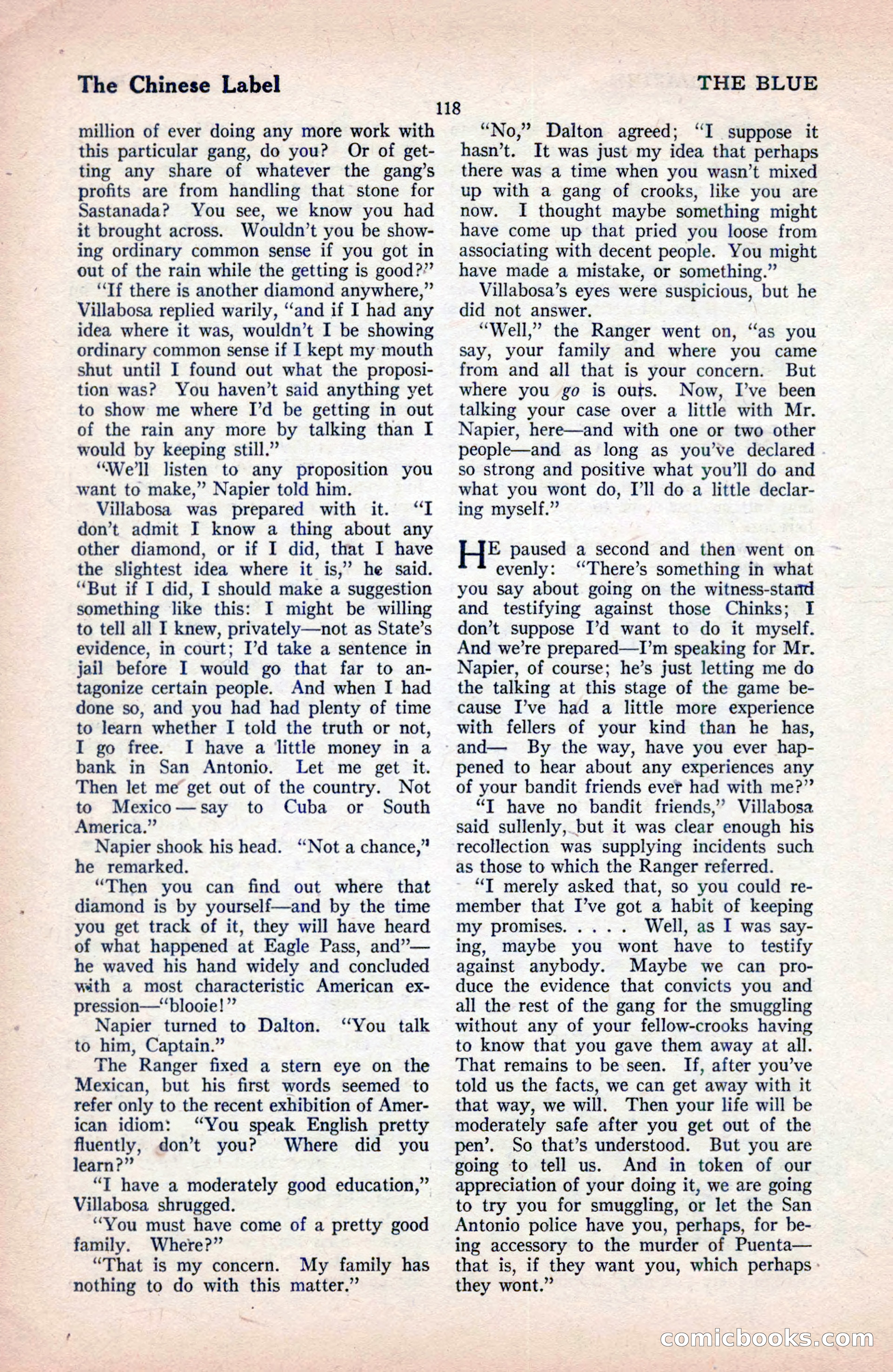 The Blue Book Magazine, December 1919 — page 124 of 216