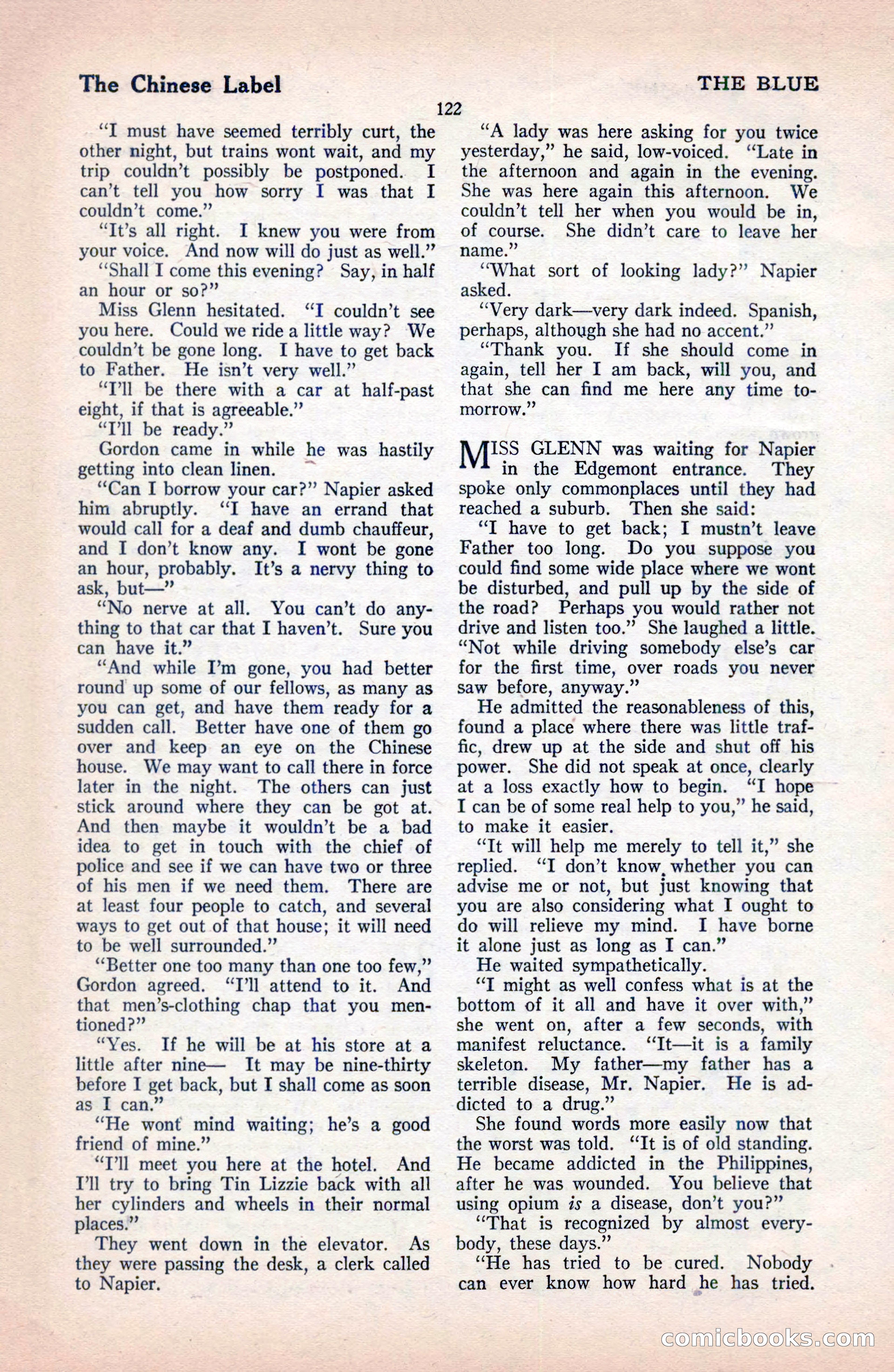 The Blue Book Magazine, December 1919 — page 128 of 216