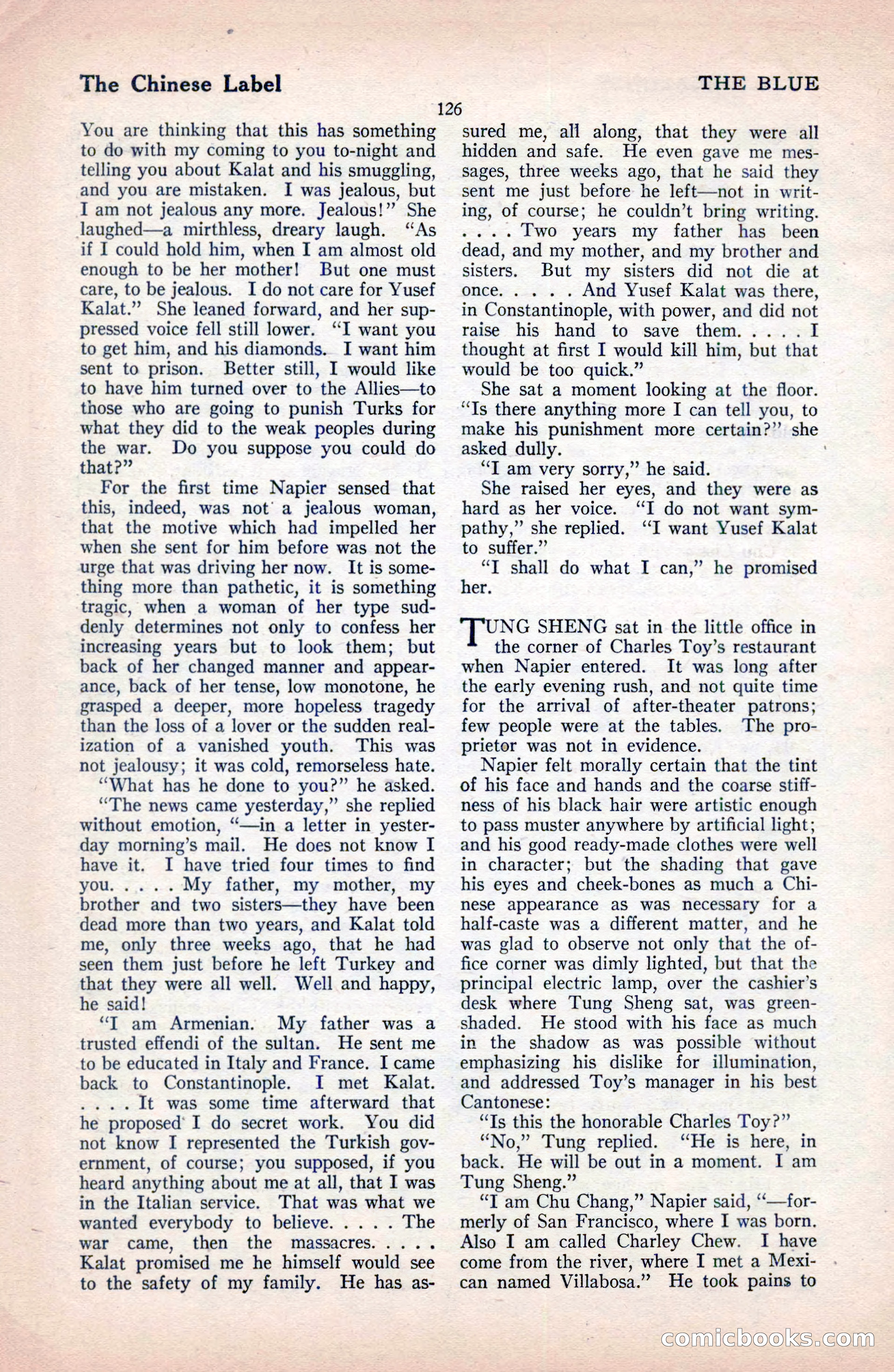 The Blue Book Magazine, December 1919 — page 132 of 216