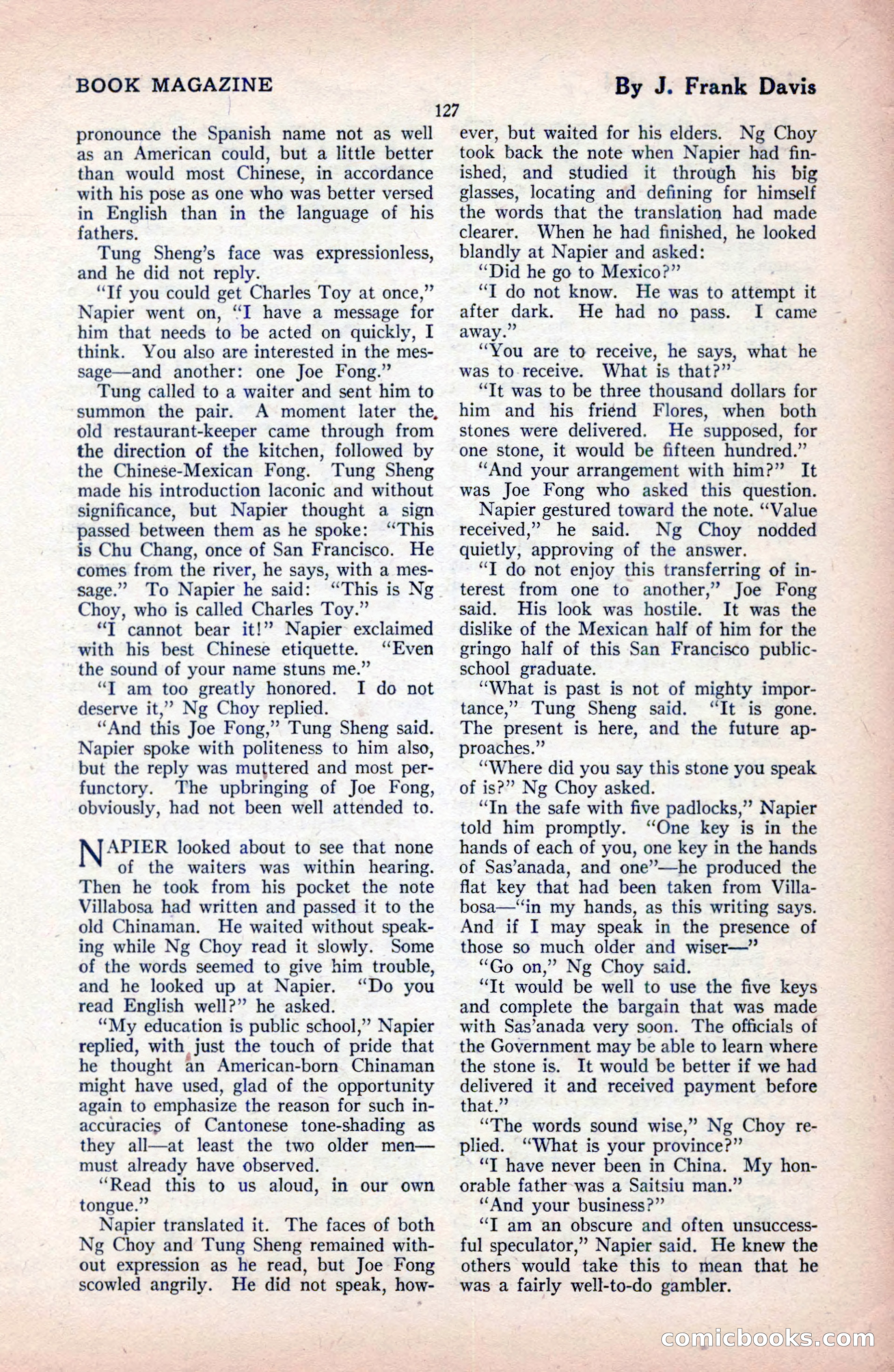 The Blue Book Magazine, December 1919 — page 133 of 216