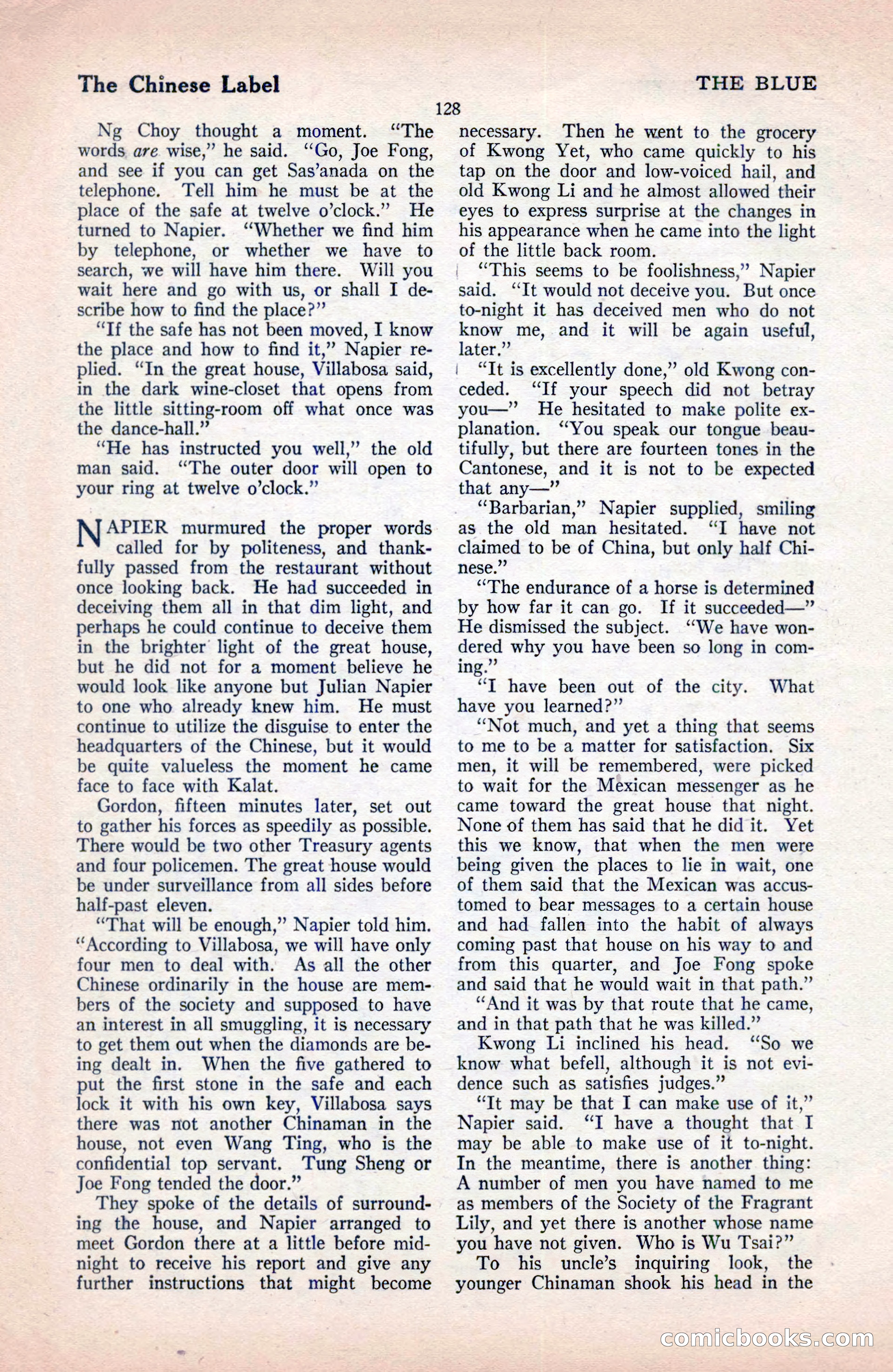 The Blue Book Magazine, December 1919 — page 134 of 216