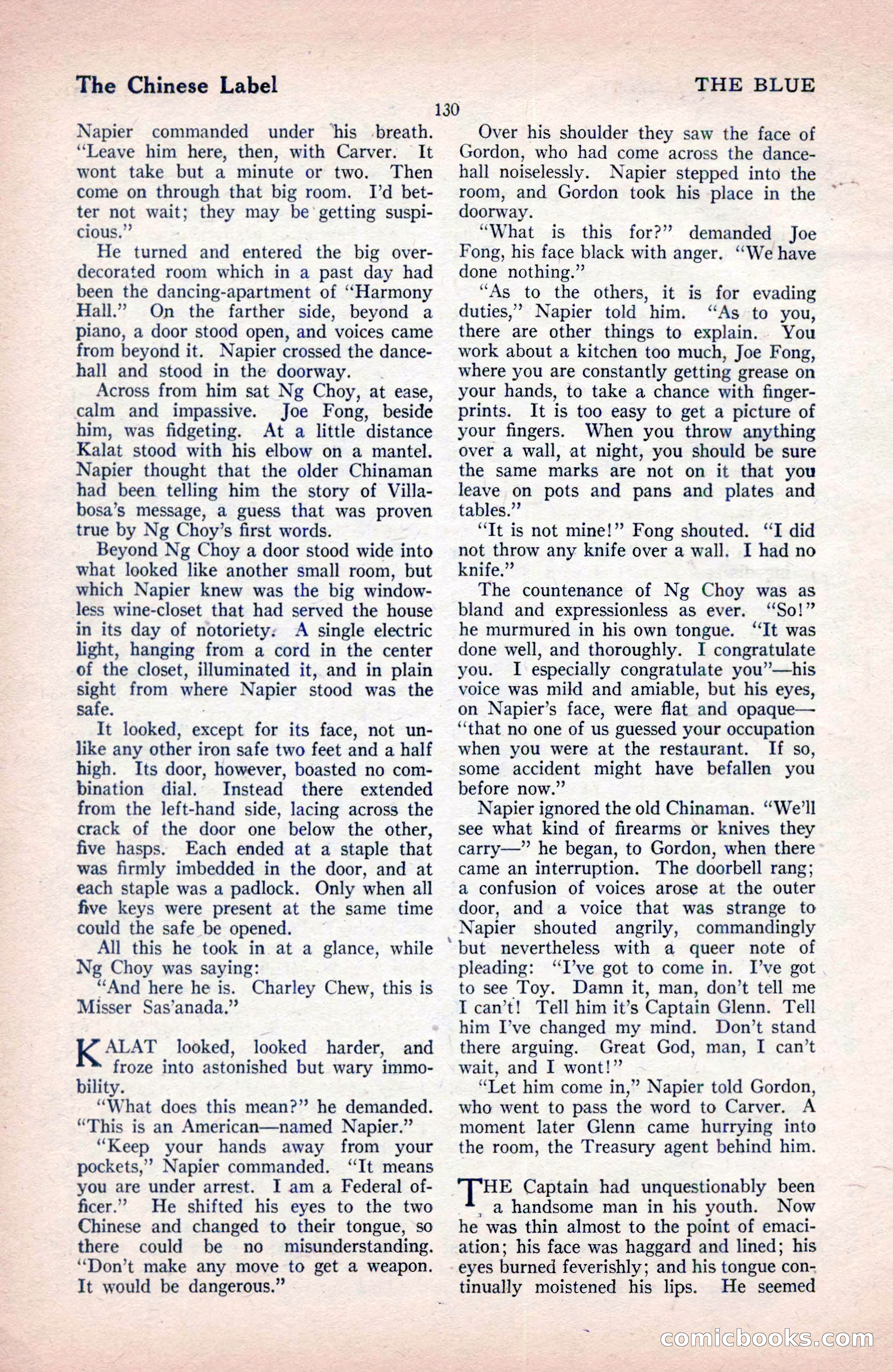 The Blue Book Magazine, December 1919 — page 136 of 216