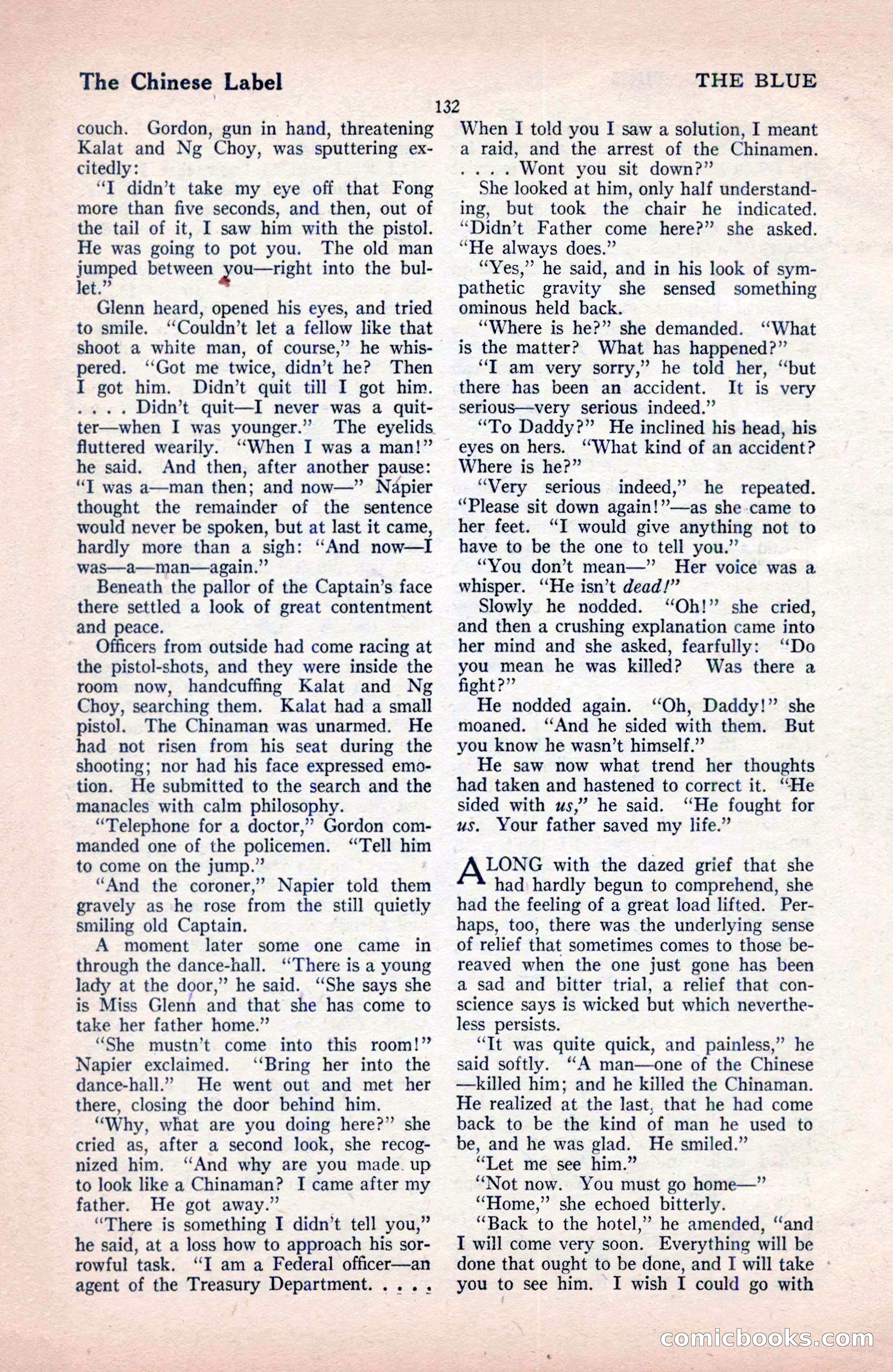 The Blue Book Magazine, December 1919 — page 138 of 216