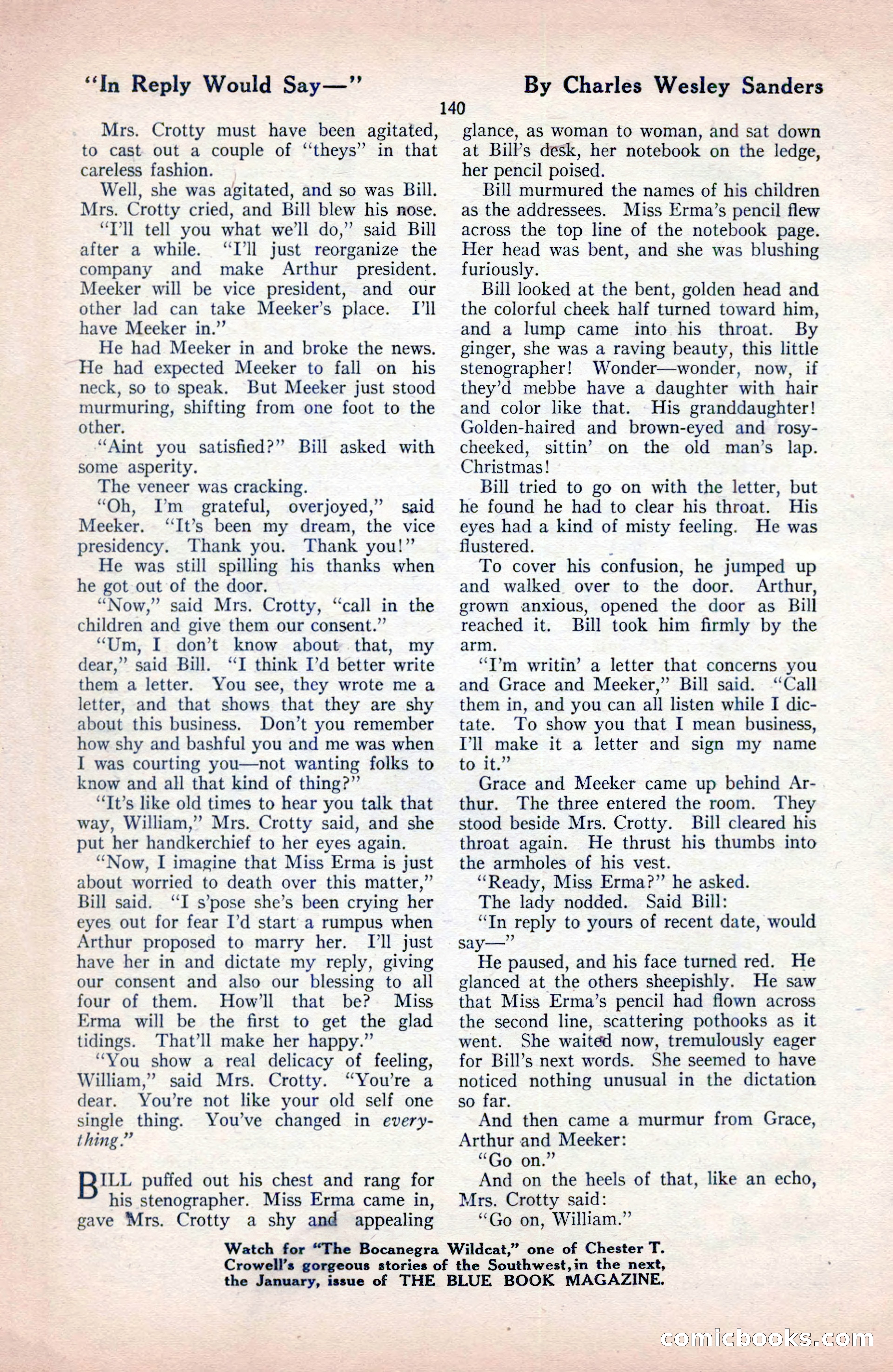 The Blue Book Magazine, December 1919 — page 146 of 216