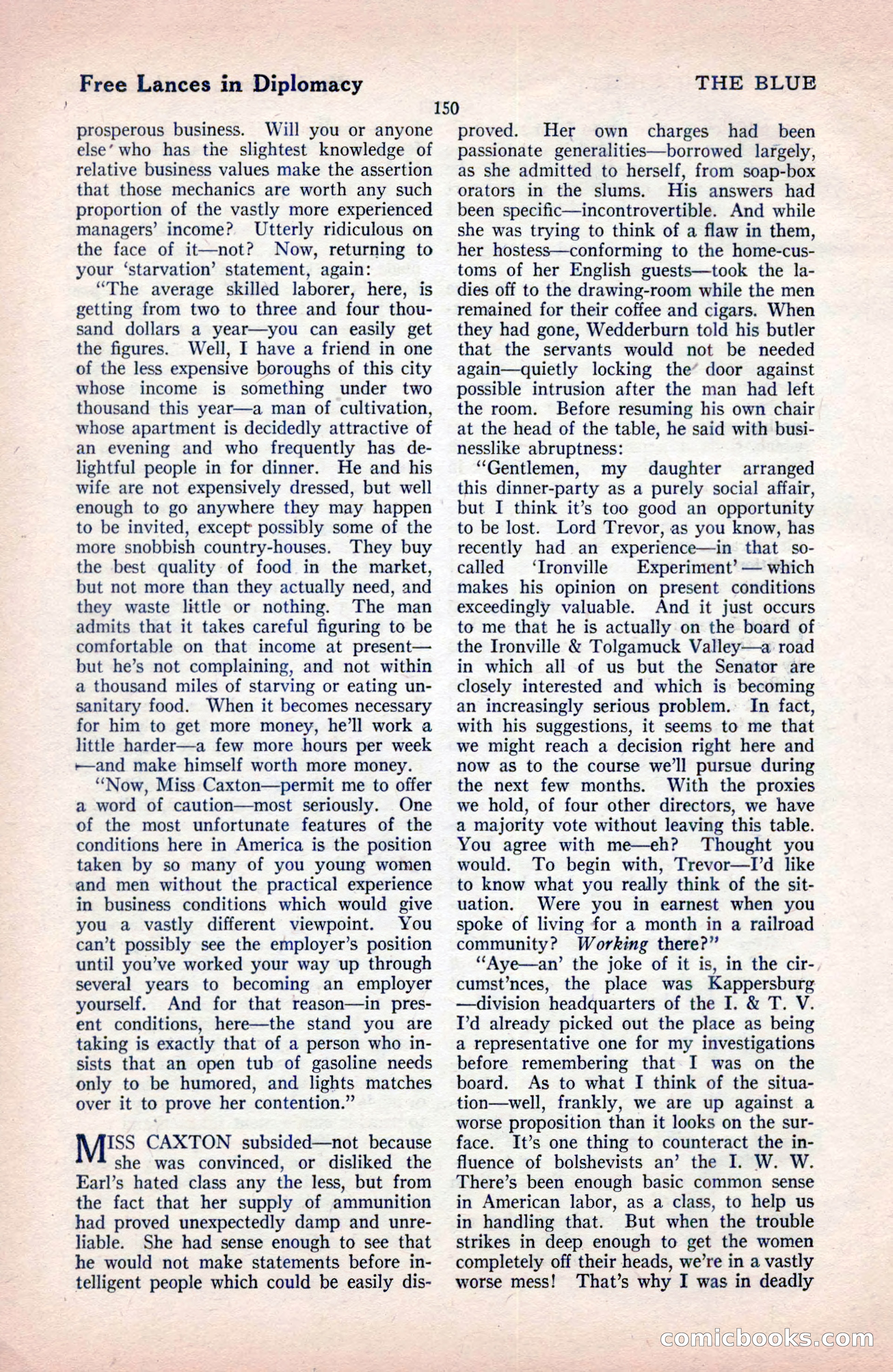 The Blue Book Magazine, December 1919 — page 156 of 216