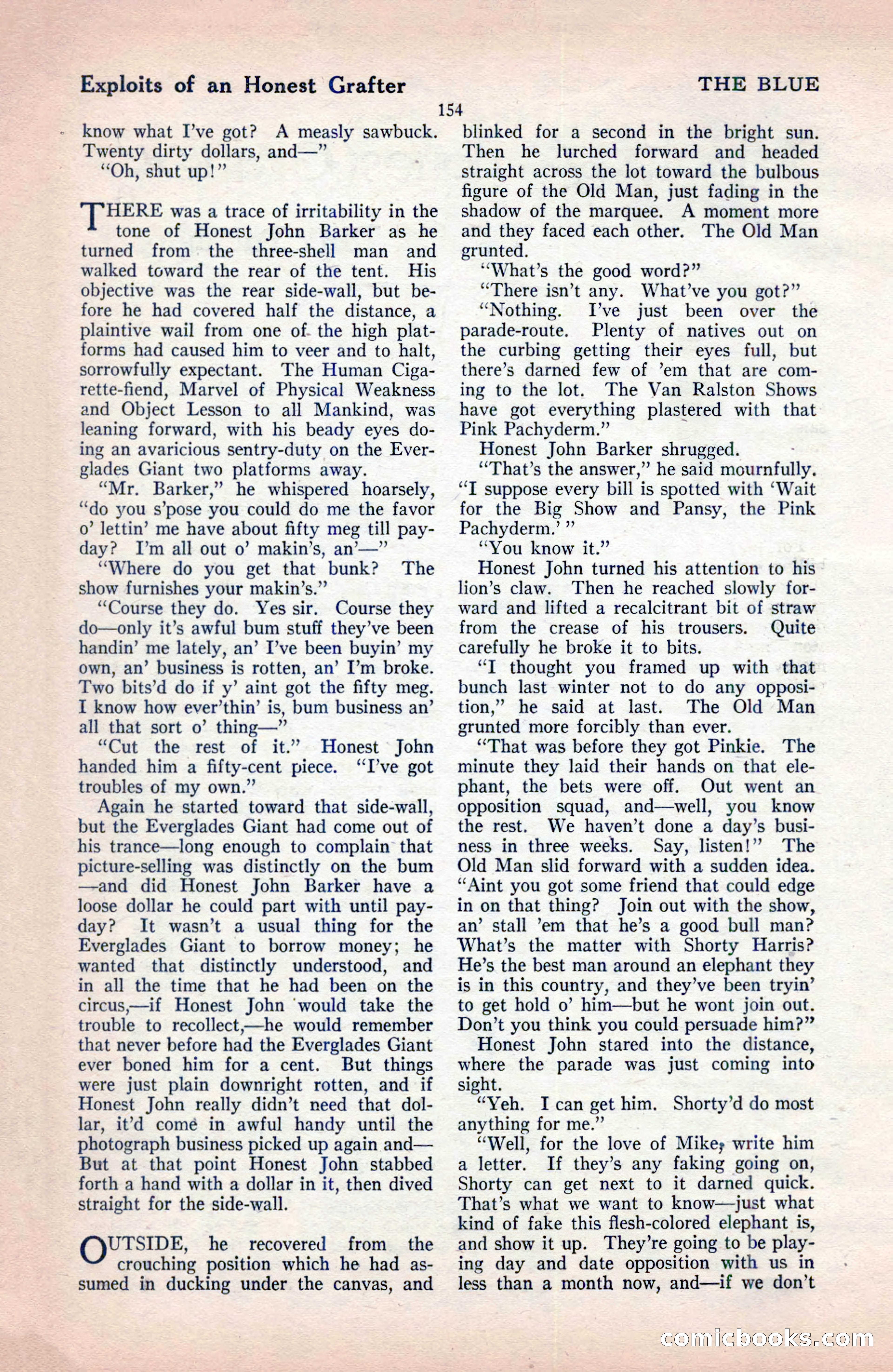 The Blue Book Magazine, December 1919 — page 160 of 216