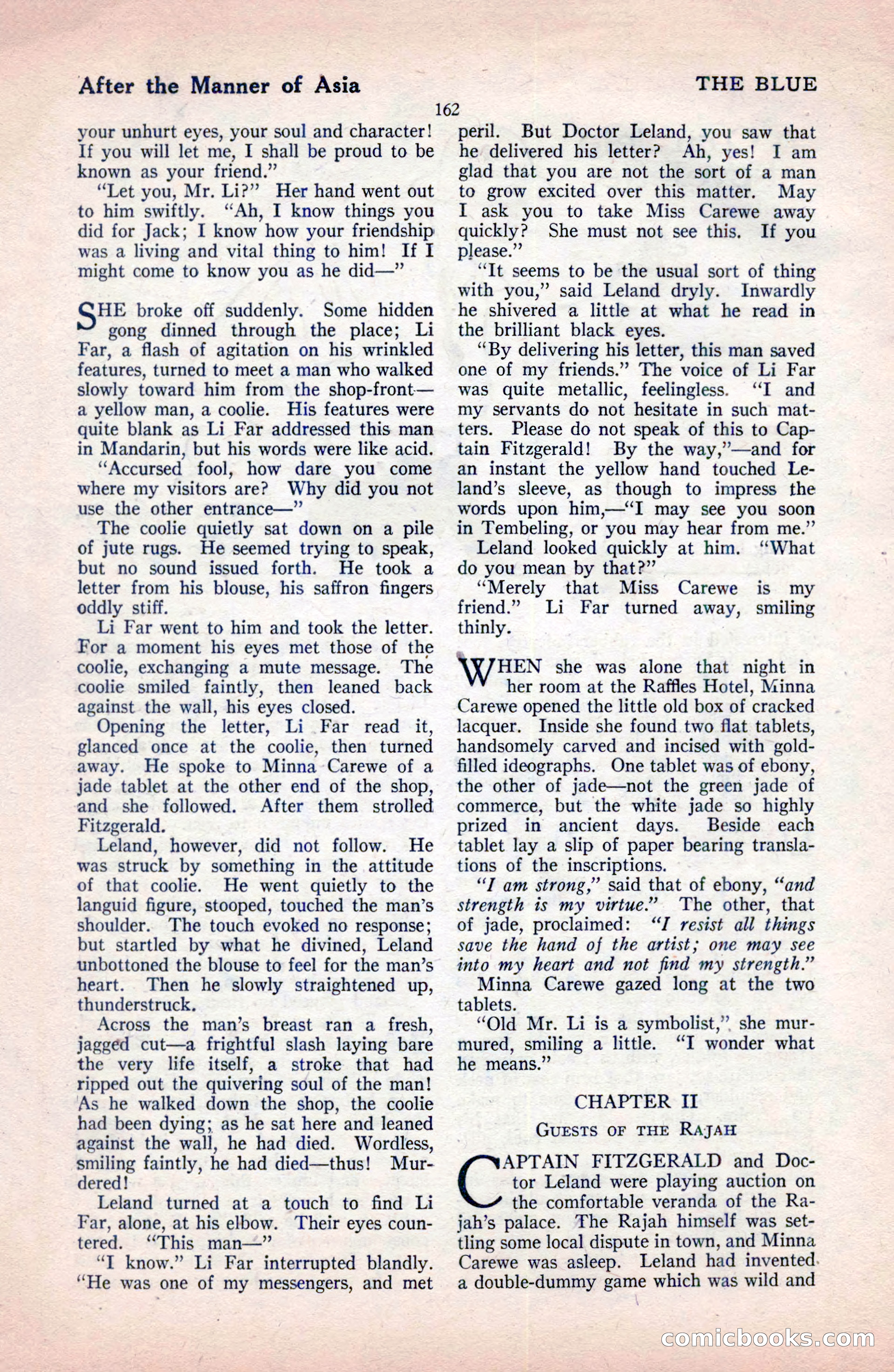 The Blue Book Magazine, December 1919 — page 168 of 216