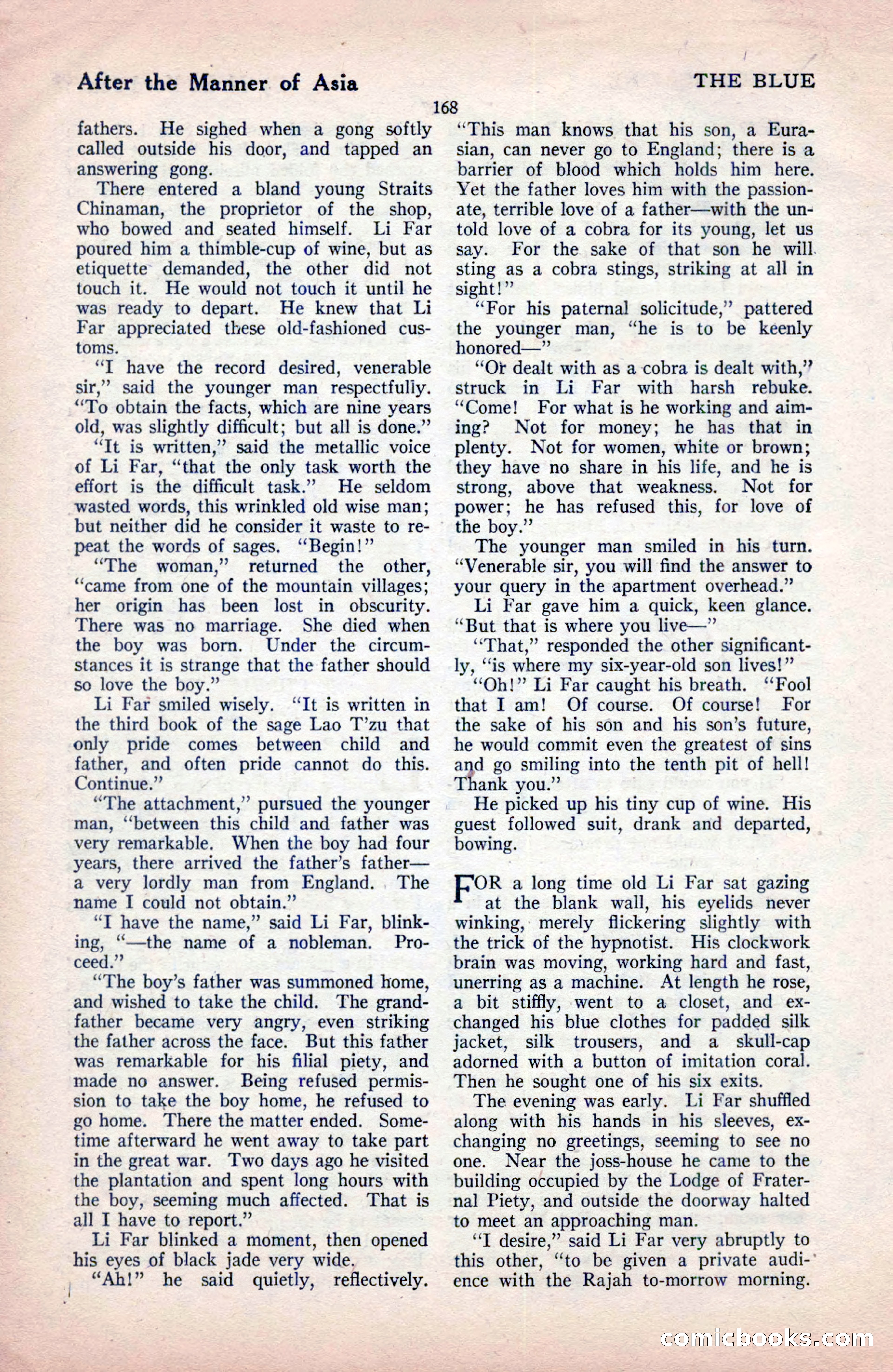 The Blue Book Magazine, December 1919 — page 174 of 216