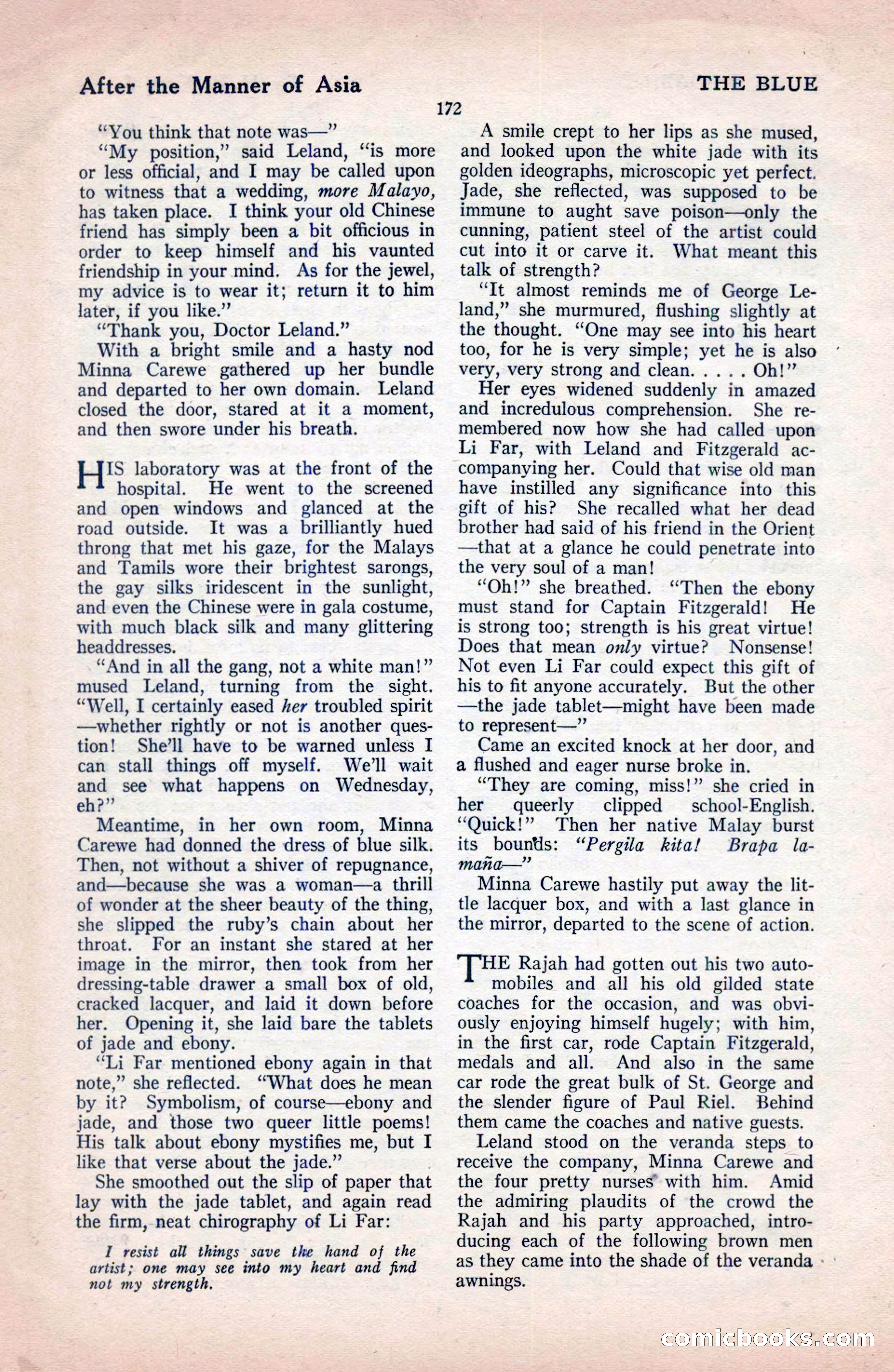 The Blue Book Magazine, December 1919 — page 178 of 216