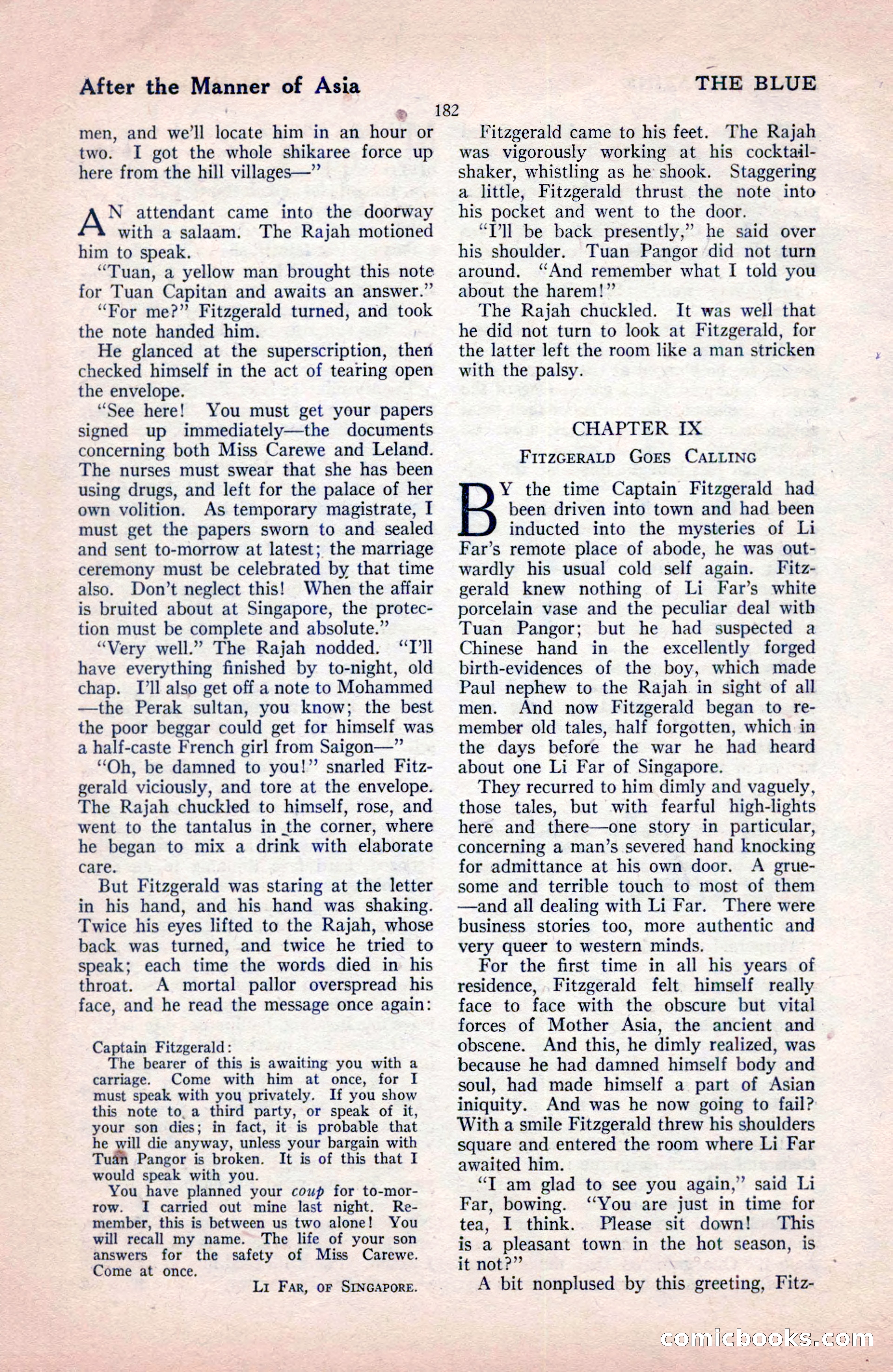 The Blue Book Magazine, December 1919 — page 188 of 216