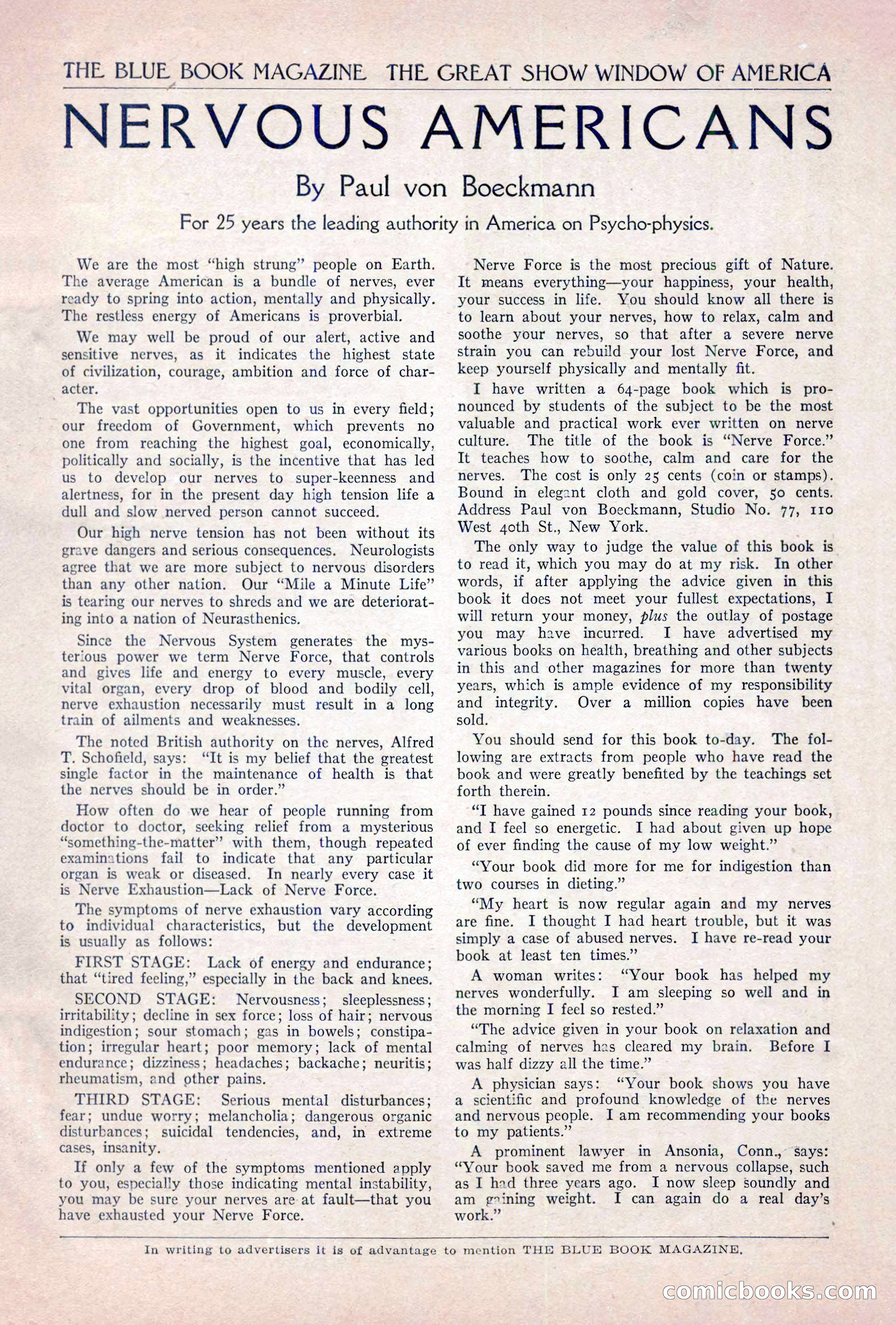 The Blue Book Magazine, December 1919 — page 205 of 216