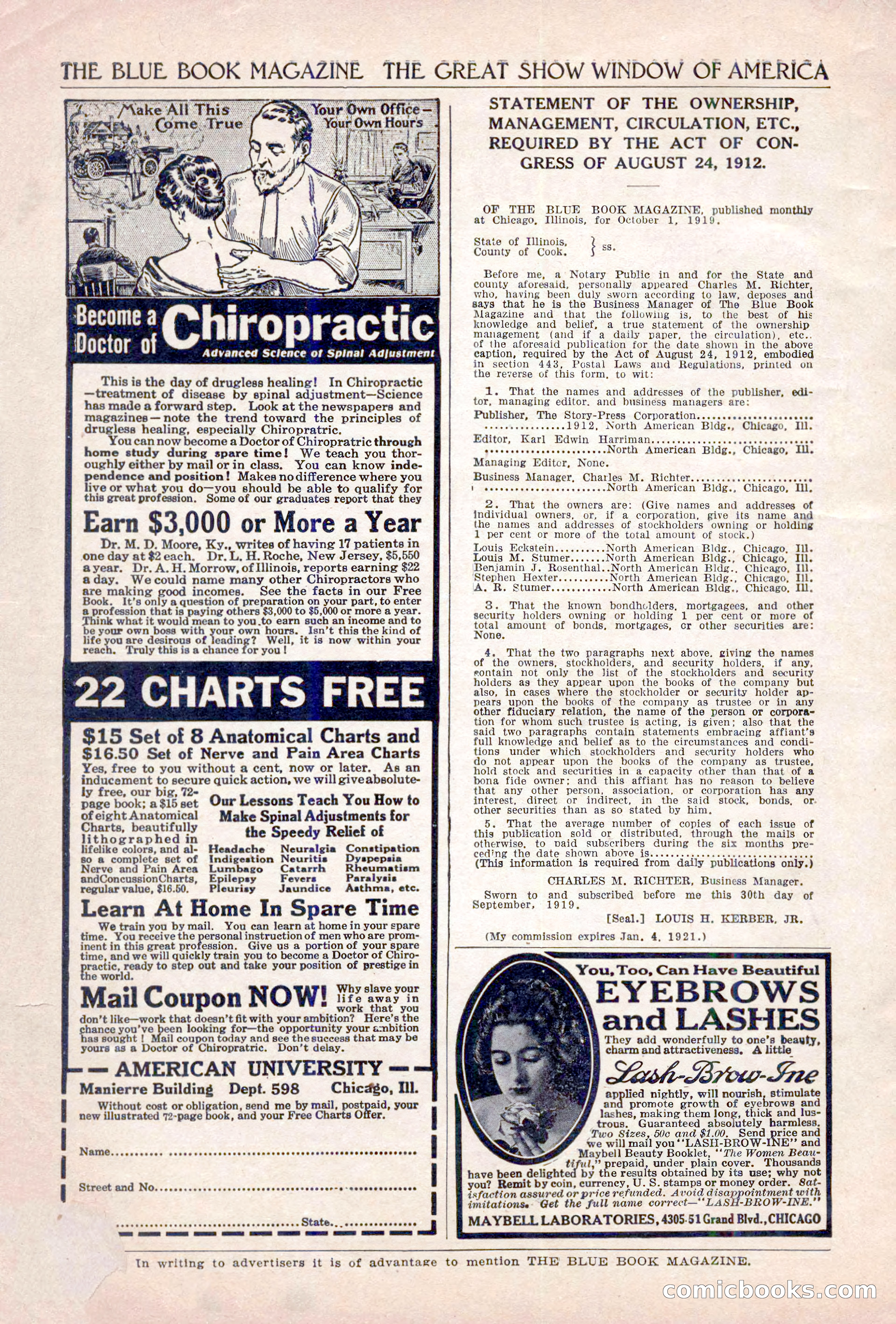 The Blue Book Magazine, December 1919 — page 212 of 216