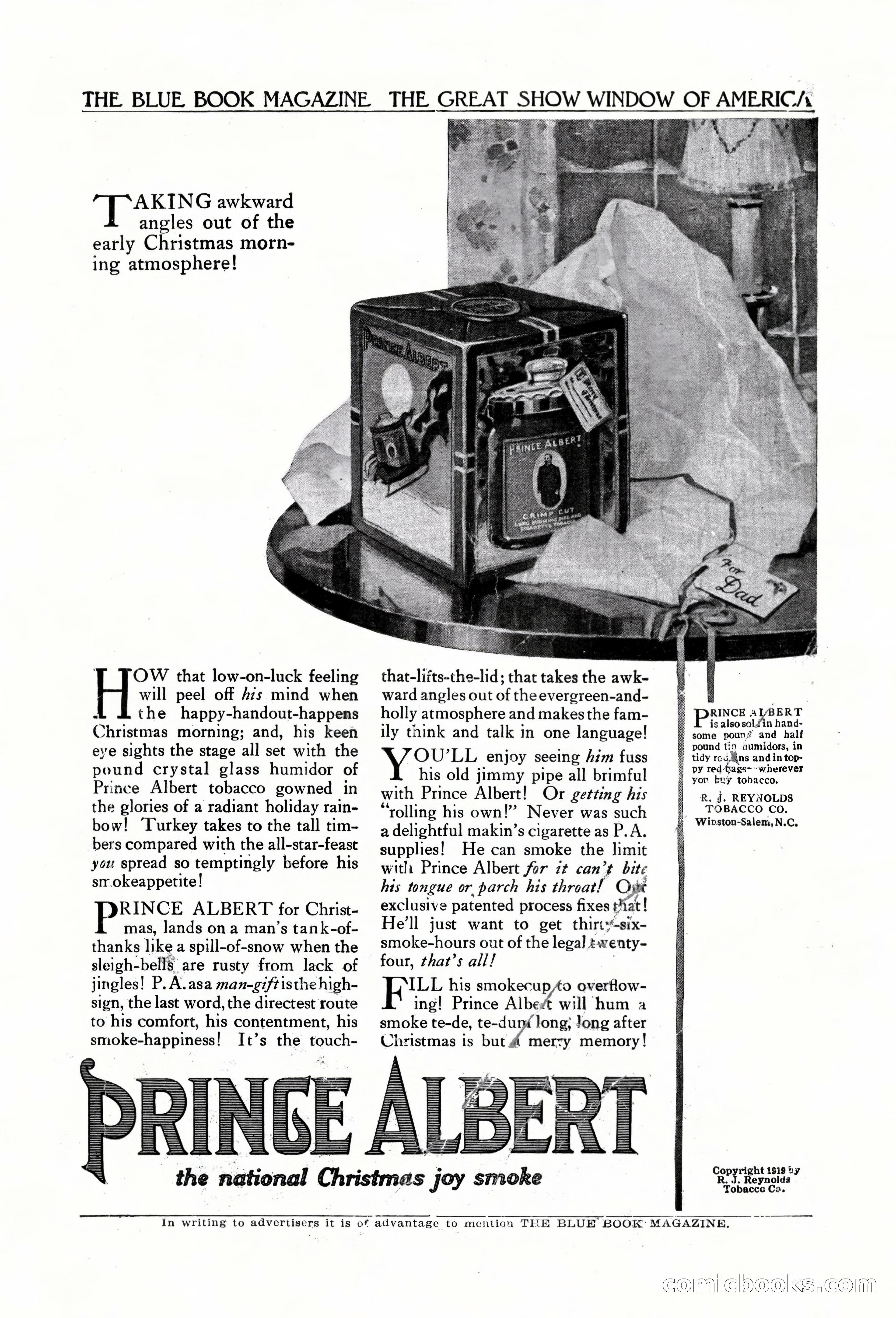 The Blue Book Magazine, December 1919 — page 215 of 216