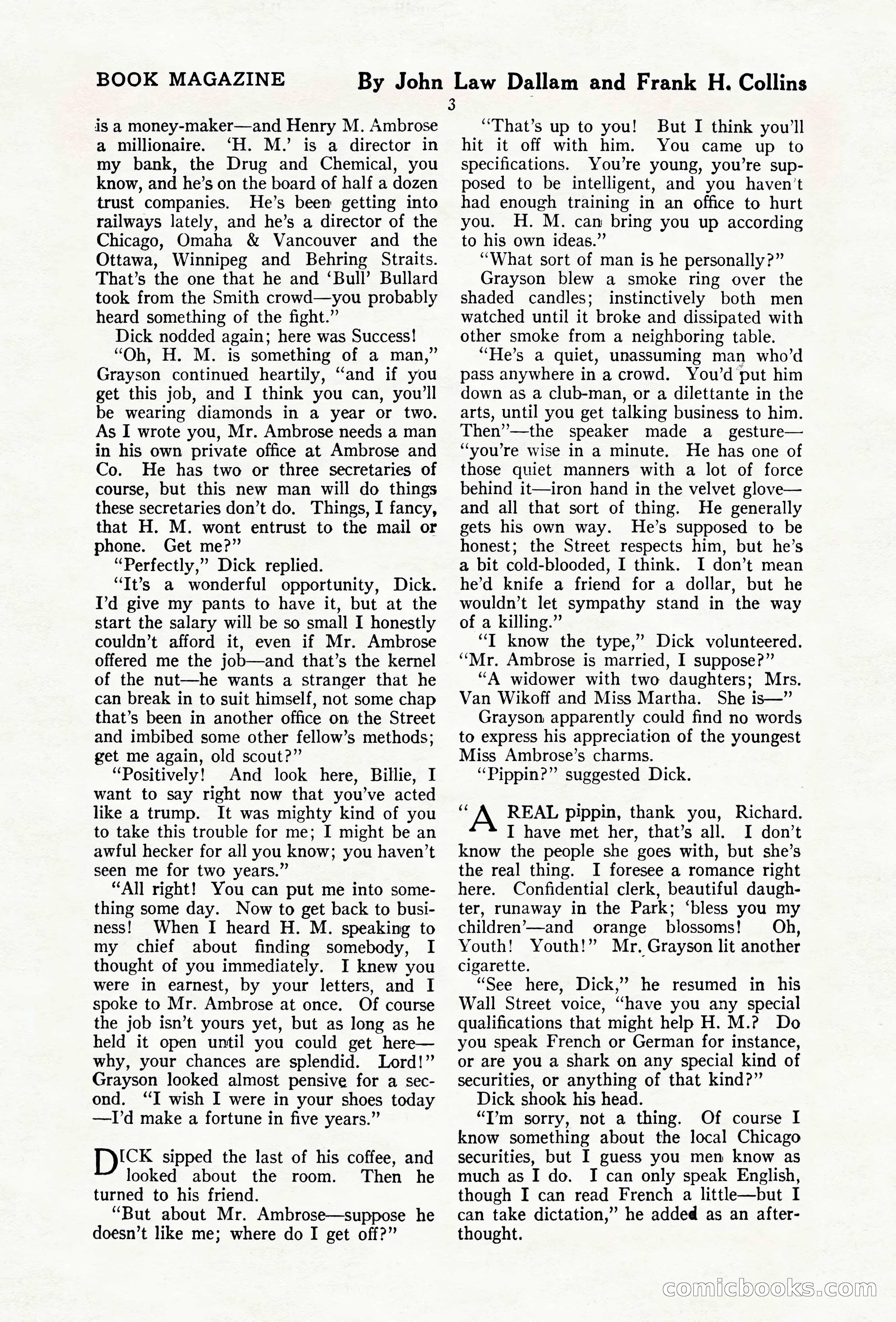 The Blue Book Magazine, April 1920 — page 9 of 212