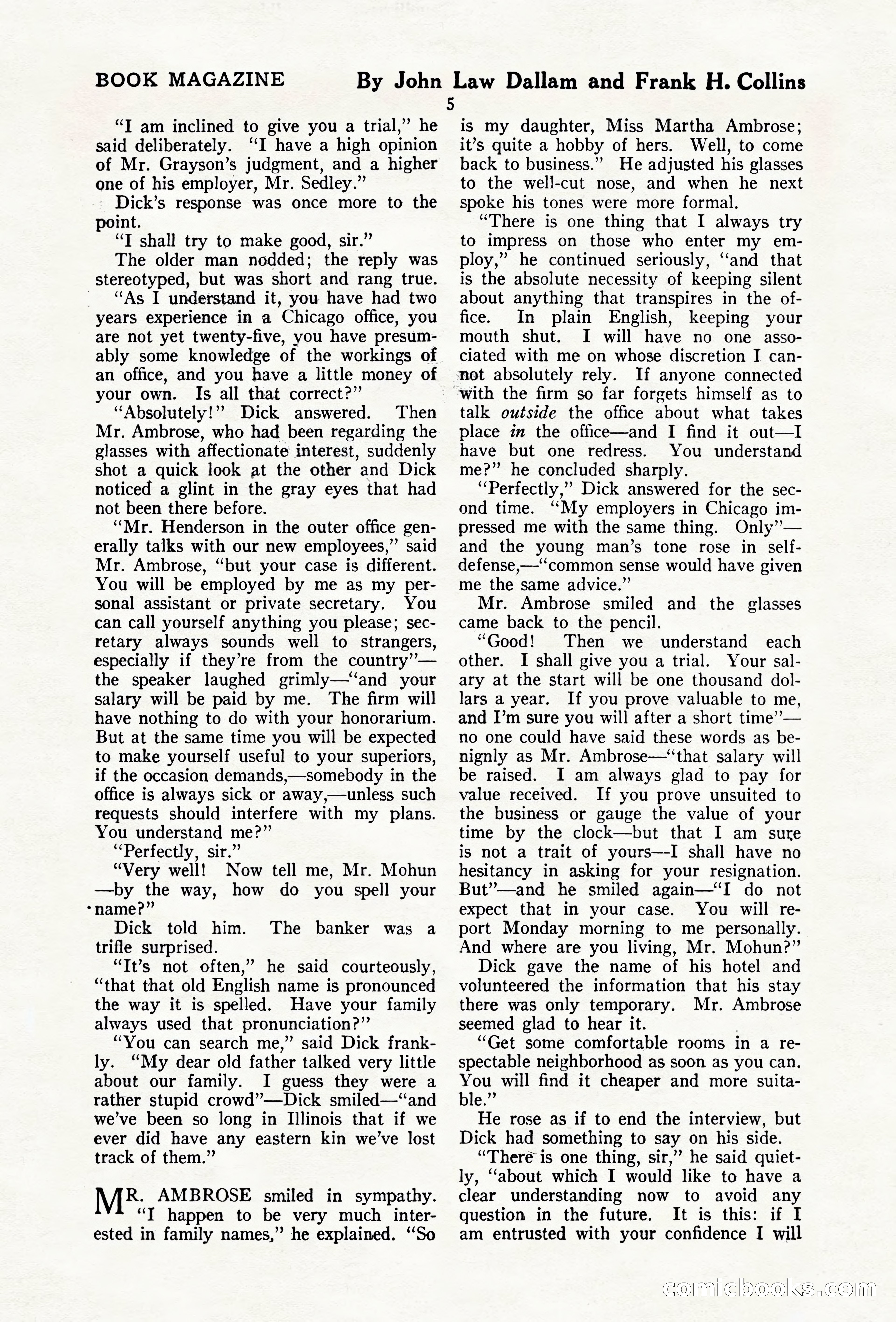 The Blue Book Magazine, April 1920 — page 11 of 212