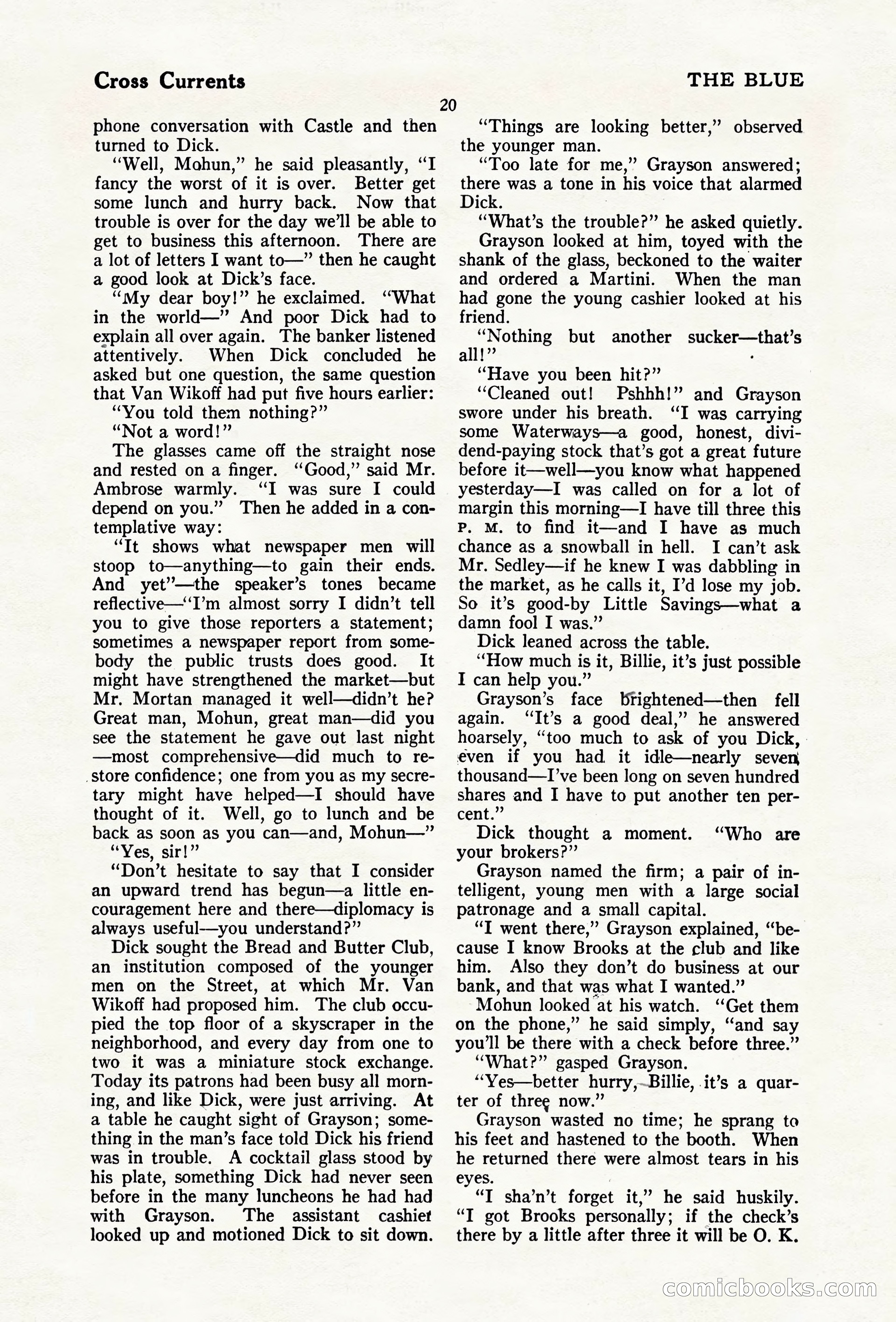 The Blue Book Magazine, April 1920 — page 26 of 212