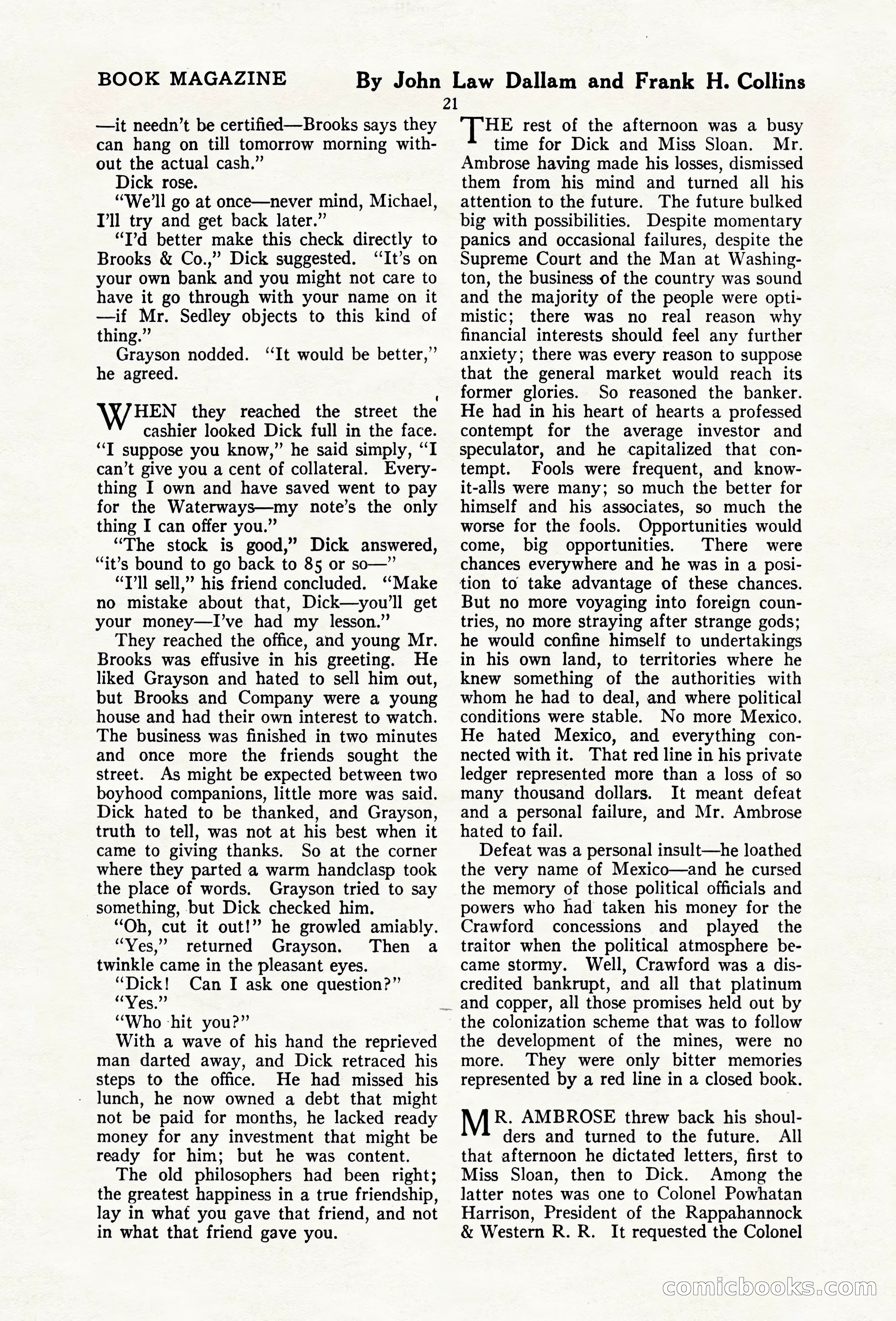 The Blue Book Magazine, April 1920 — page 27 of 212
