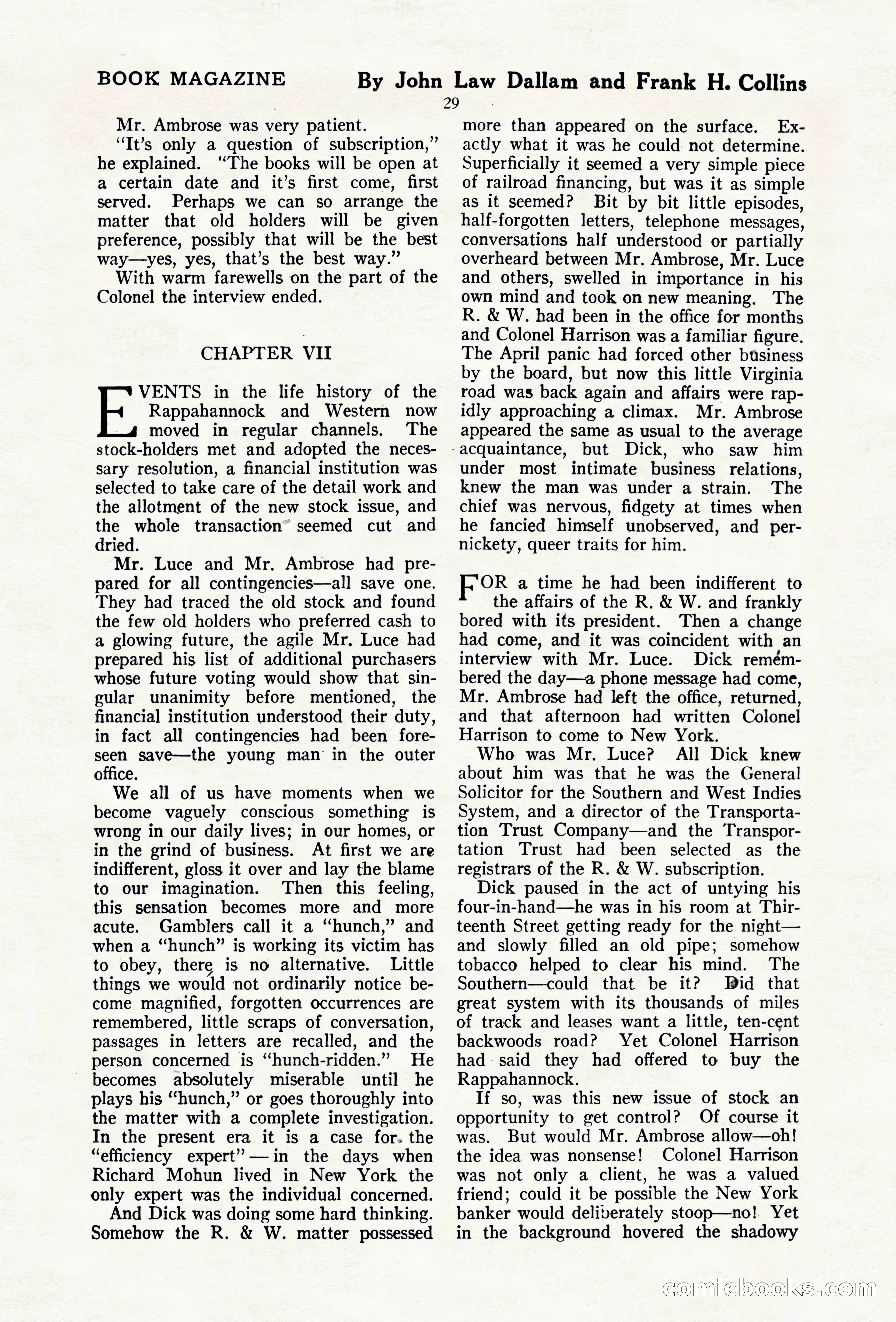 The Blue Book Magazine, April 1920 — page 35 of 212