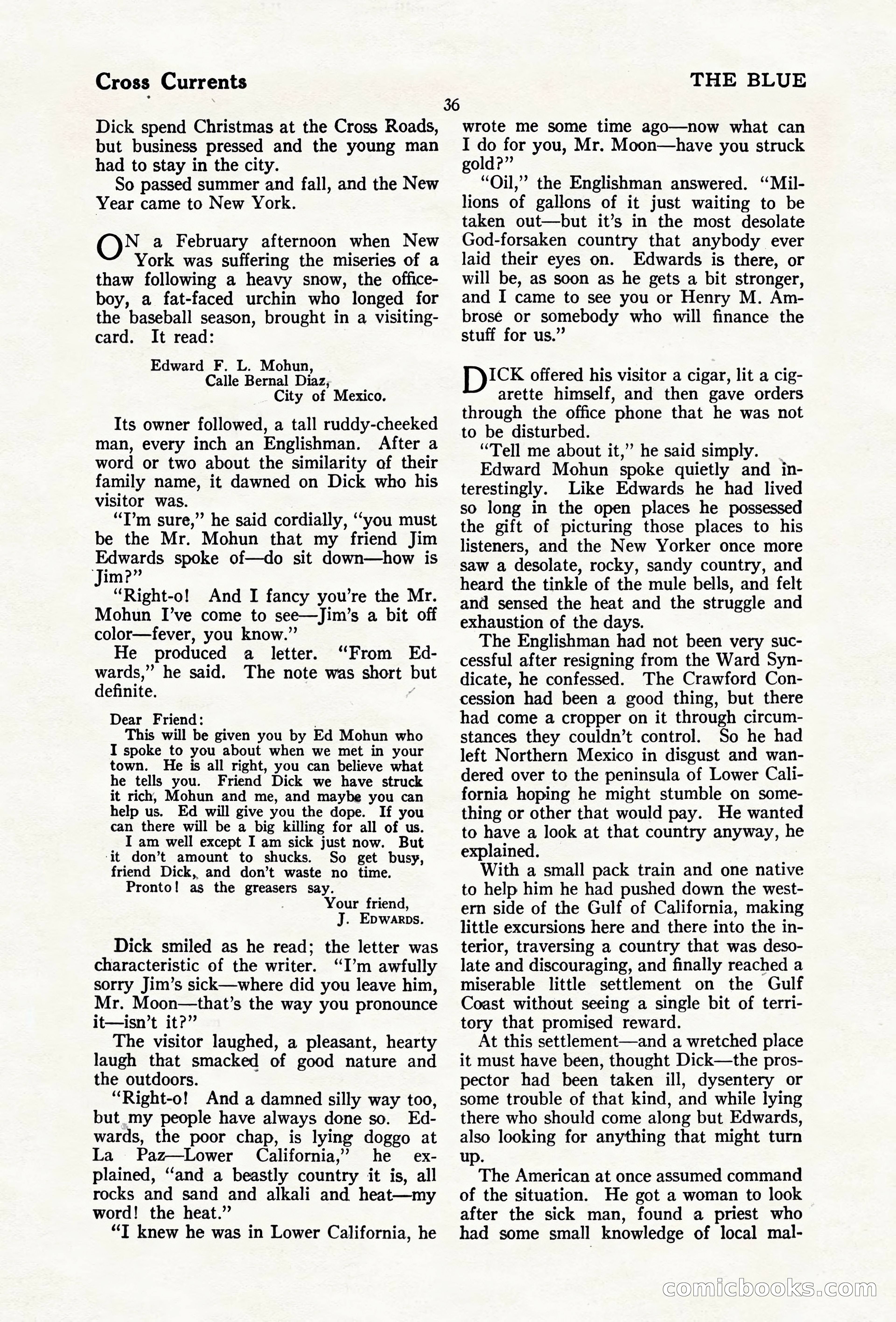 The Blue Book Magazine, April 1920 — page 42 of 212