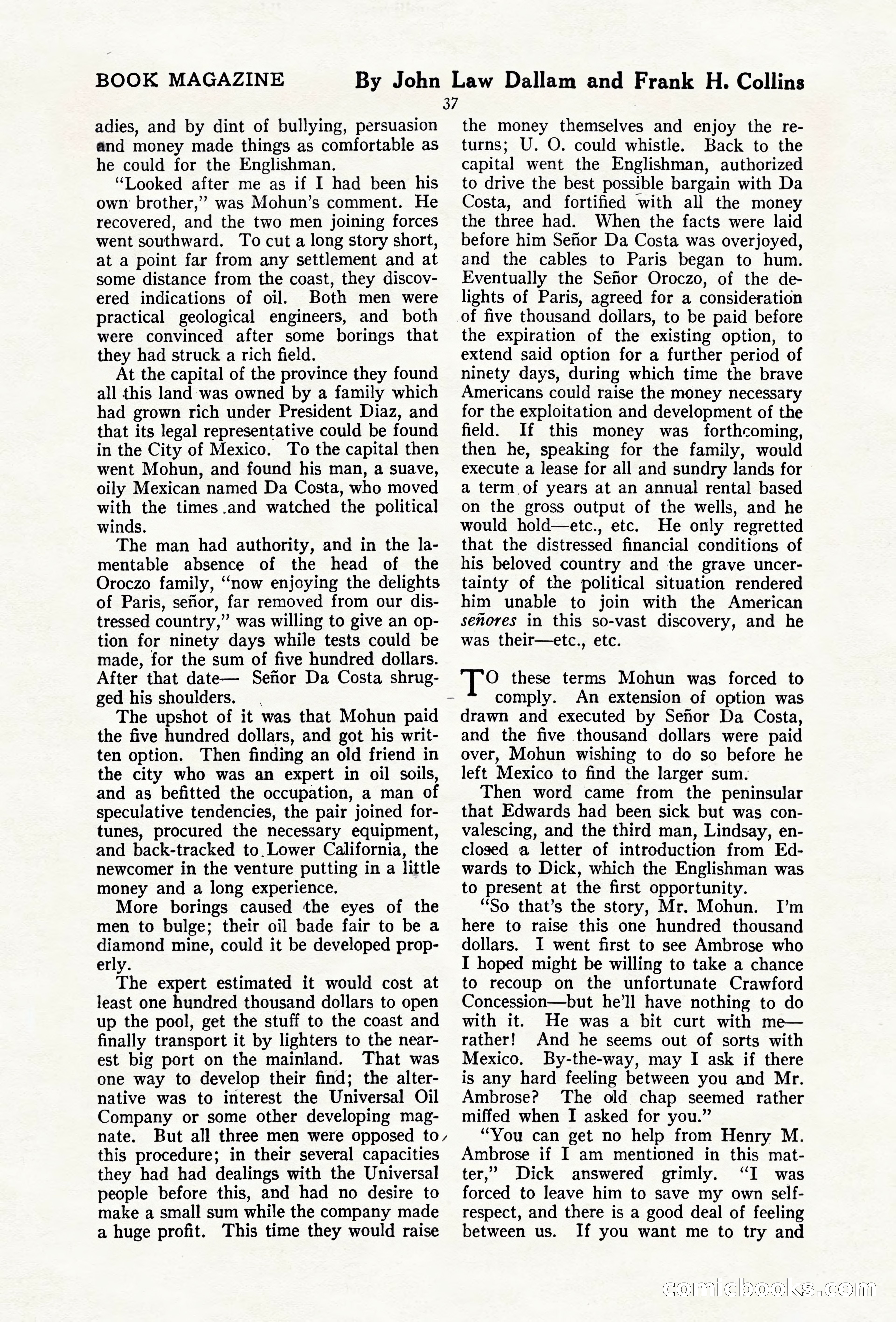 The Blue Book Magazine, April 1920 — page 43 of 212