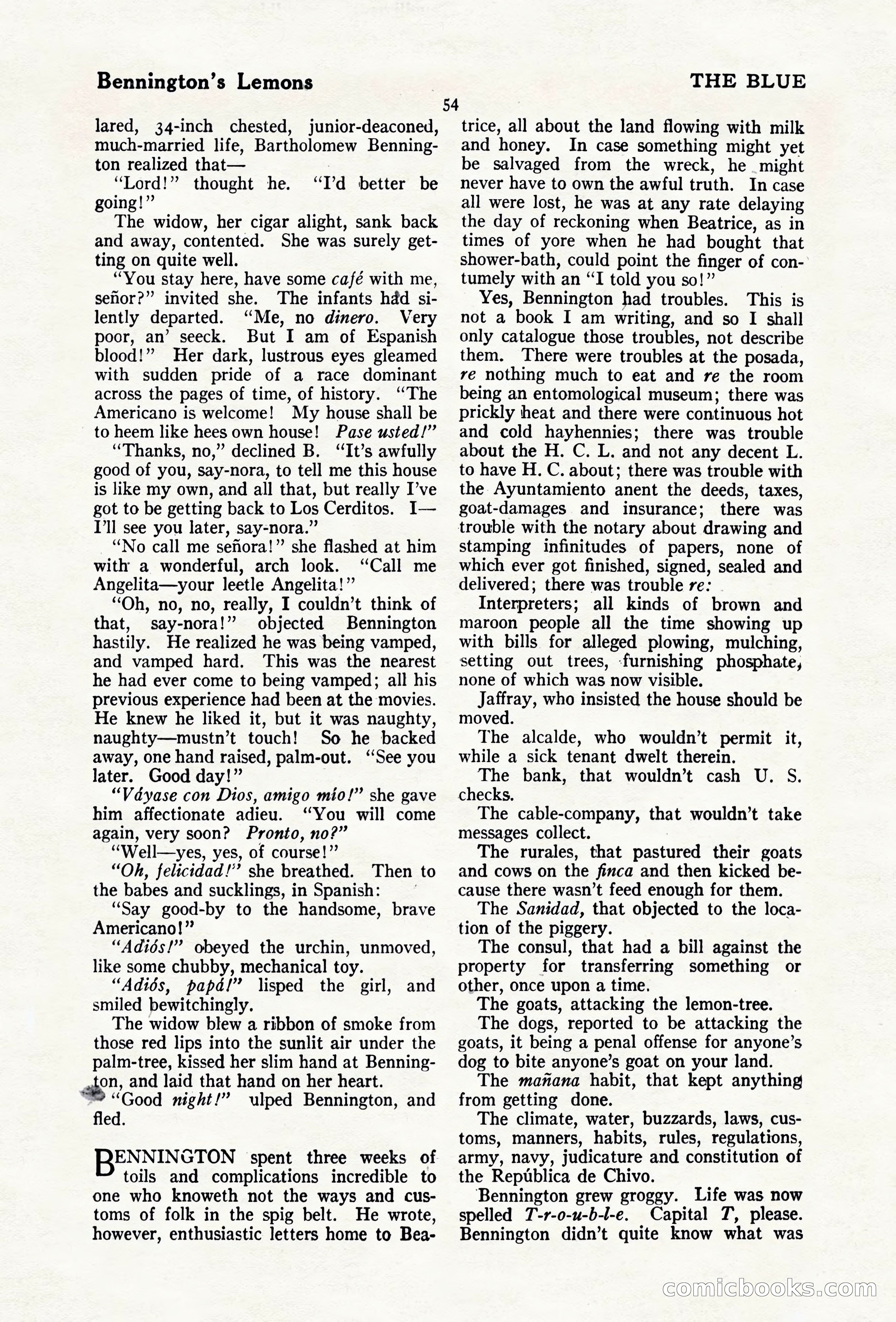 The Blue Book Magazine, April 1920 — page 60 of 212