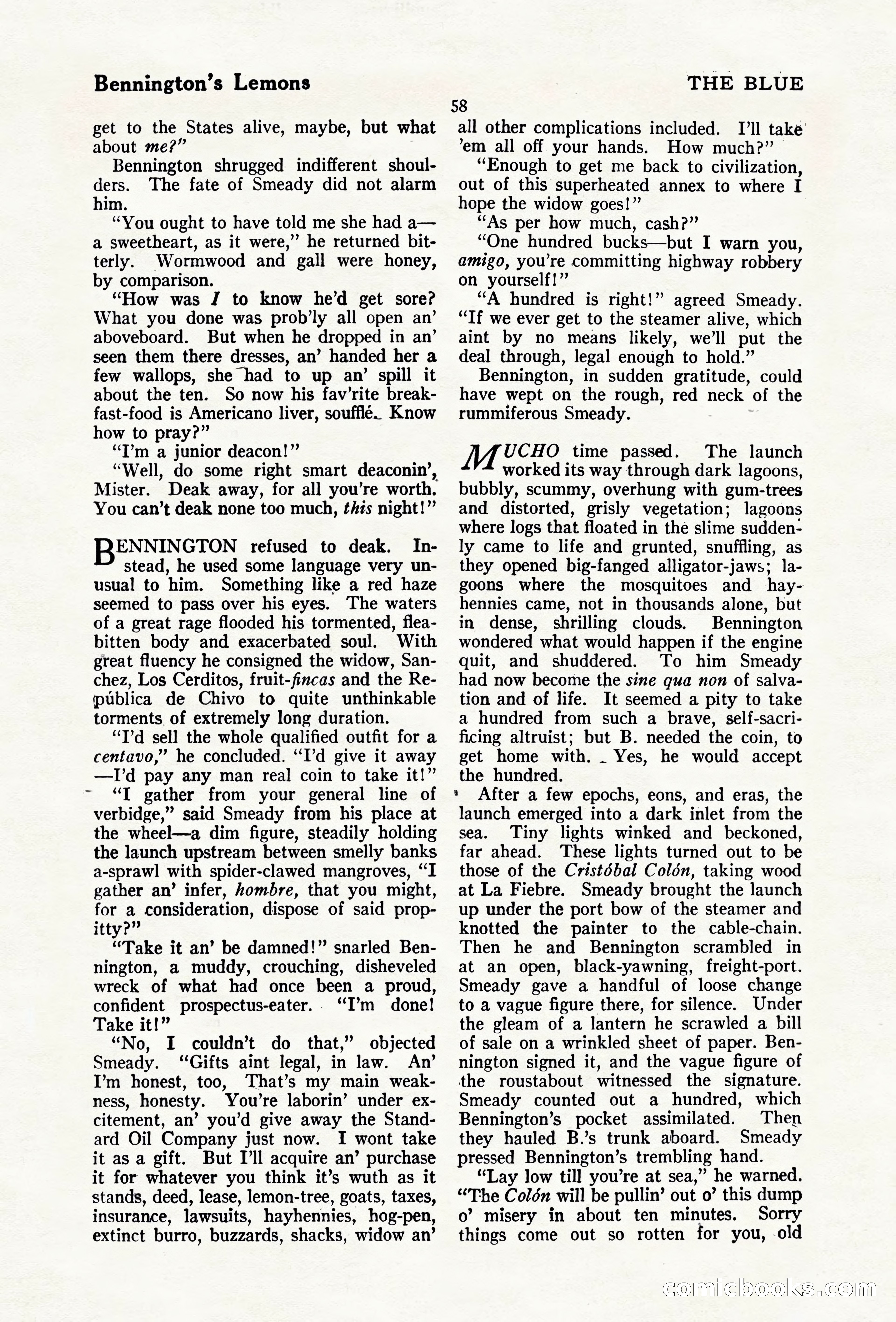The Blue Book Magazine, April 1920 — page 64 of 212