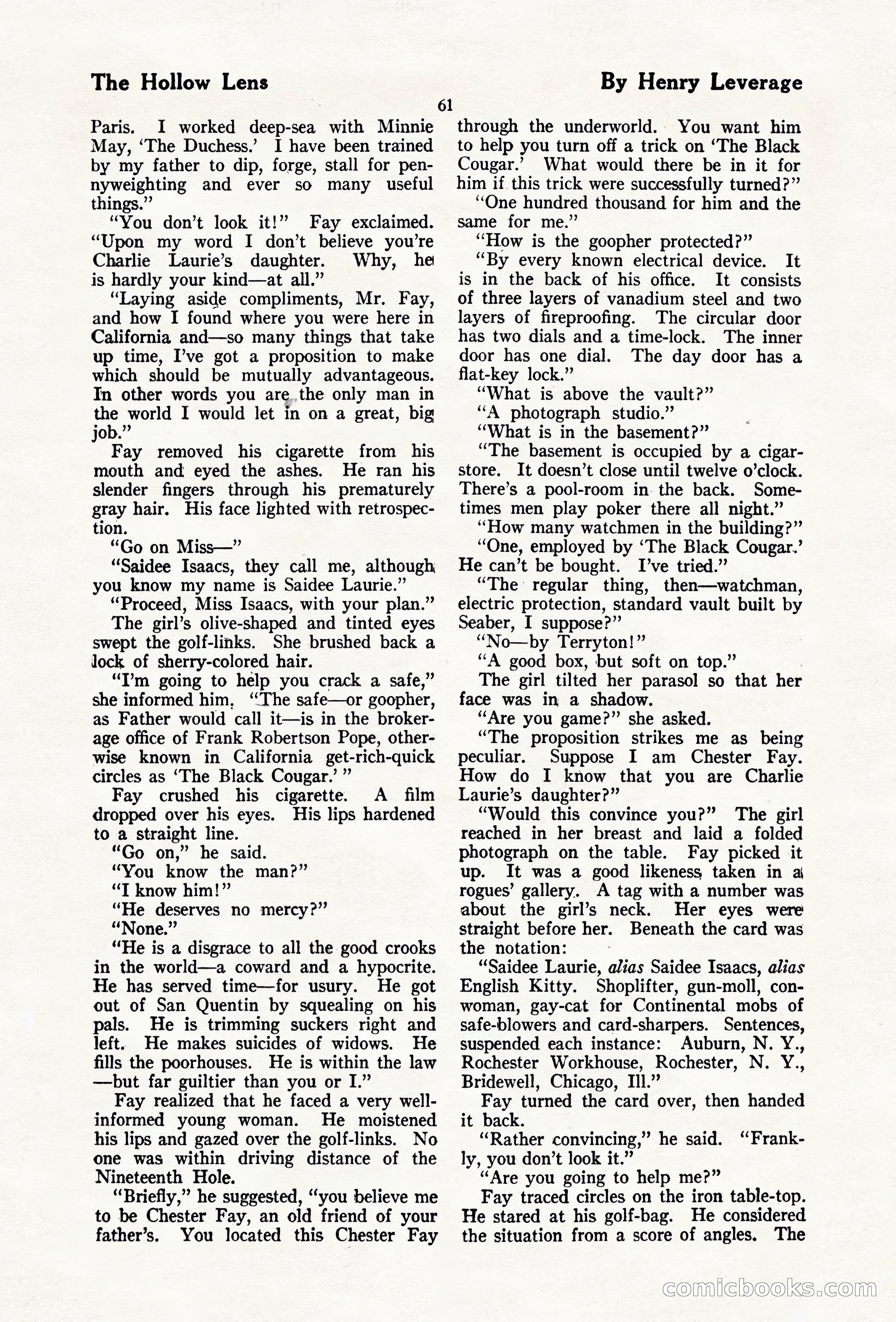 The Blue Book Magazine, April 1920 — page 67 of 212